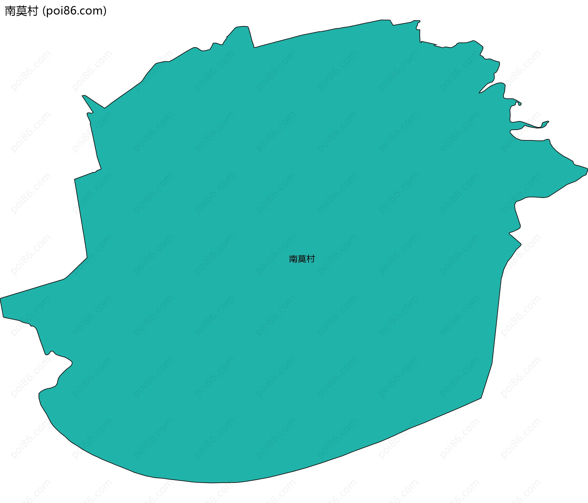 南莫村边界地图