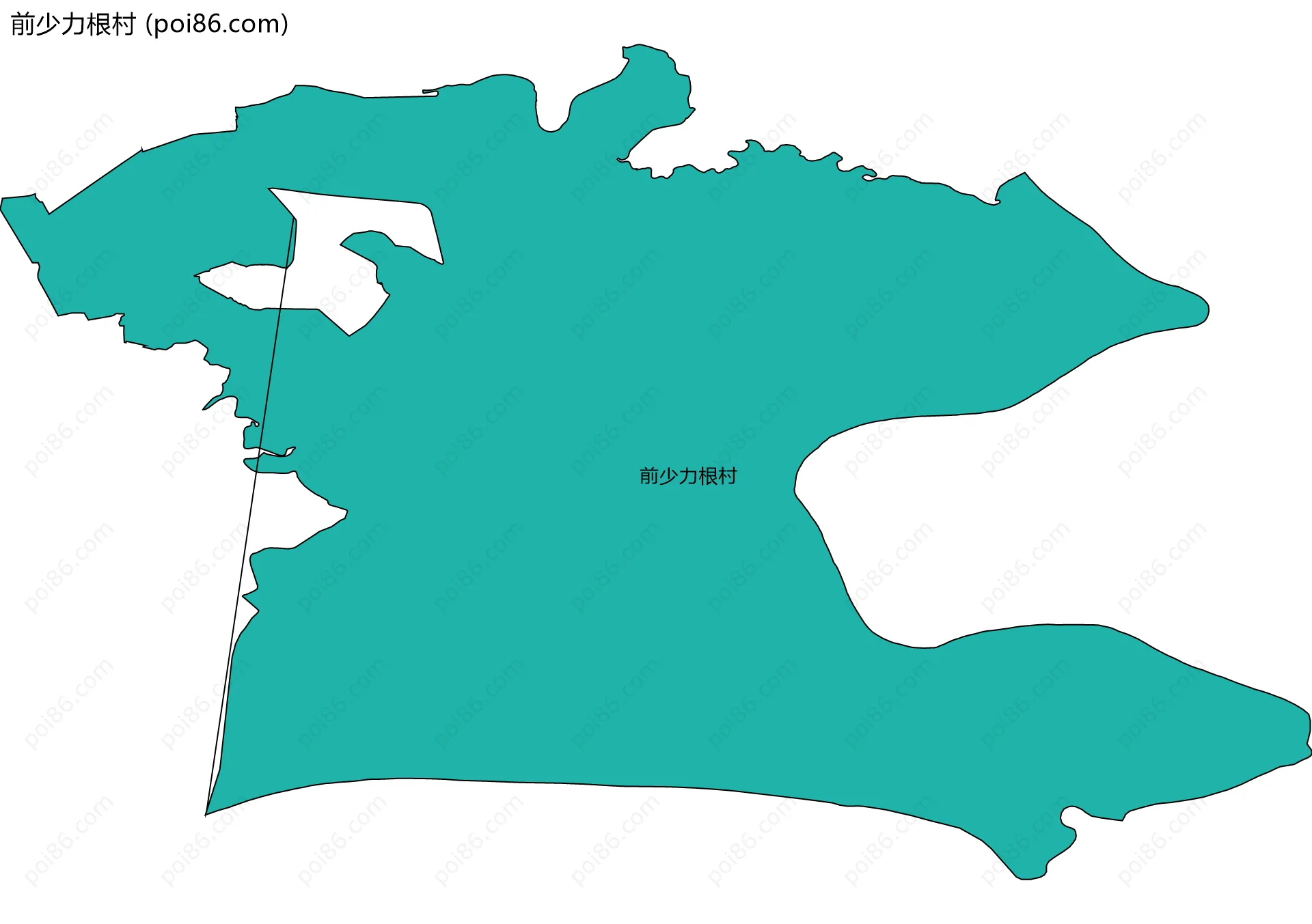 前少力根村边界地图
