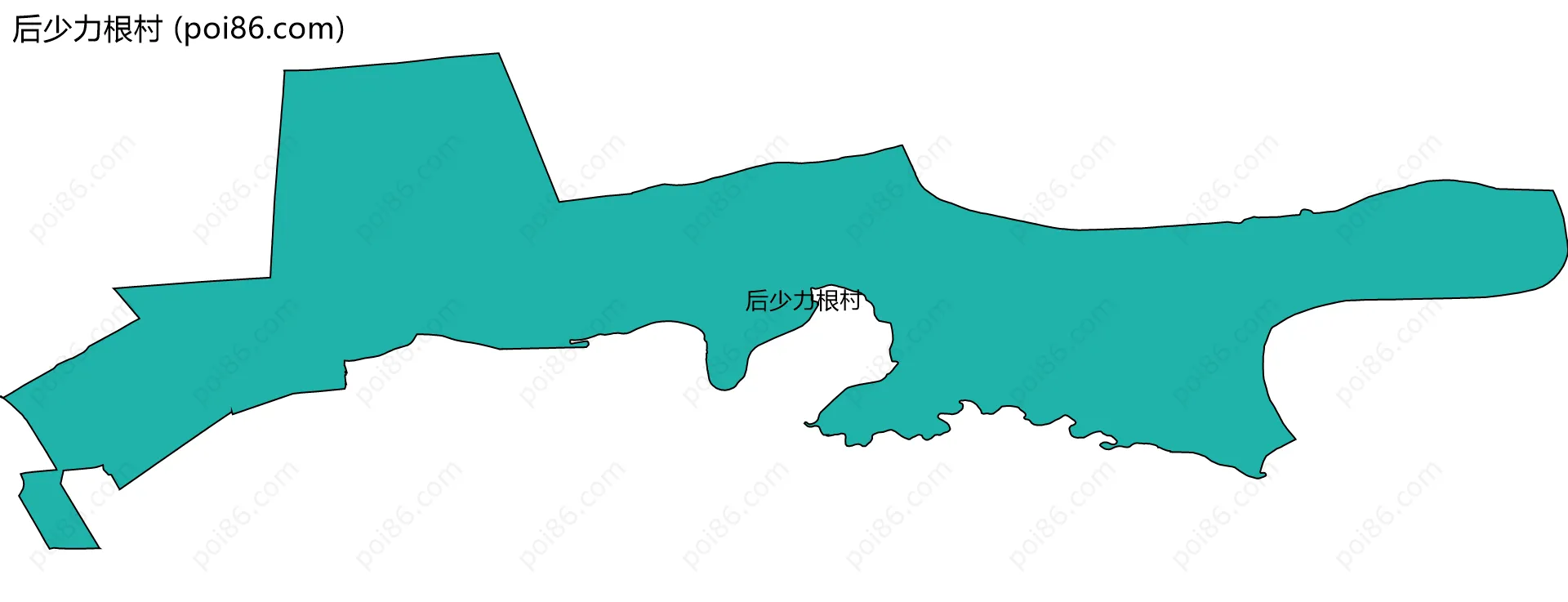 后少力根村边界地图