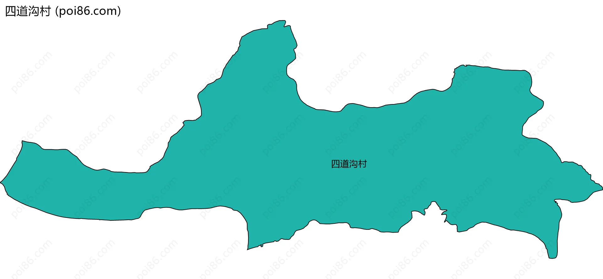 四道沟村边界地图