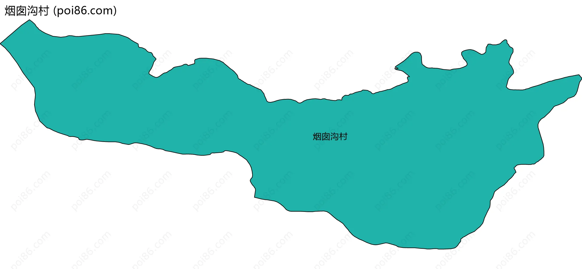 烟囱沟村边界地图