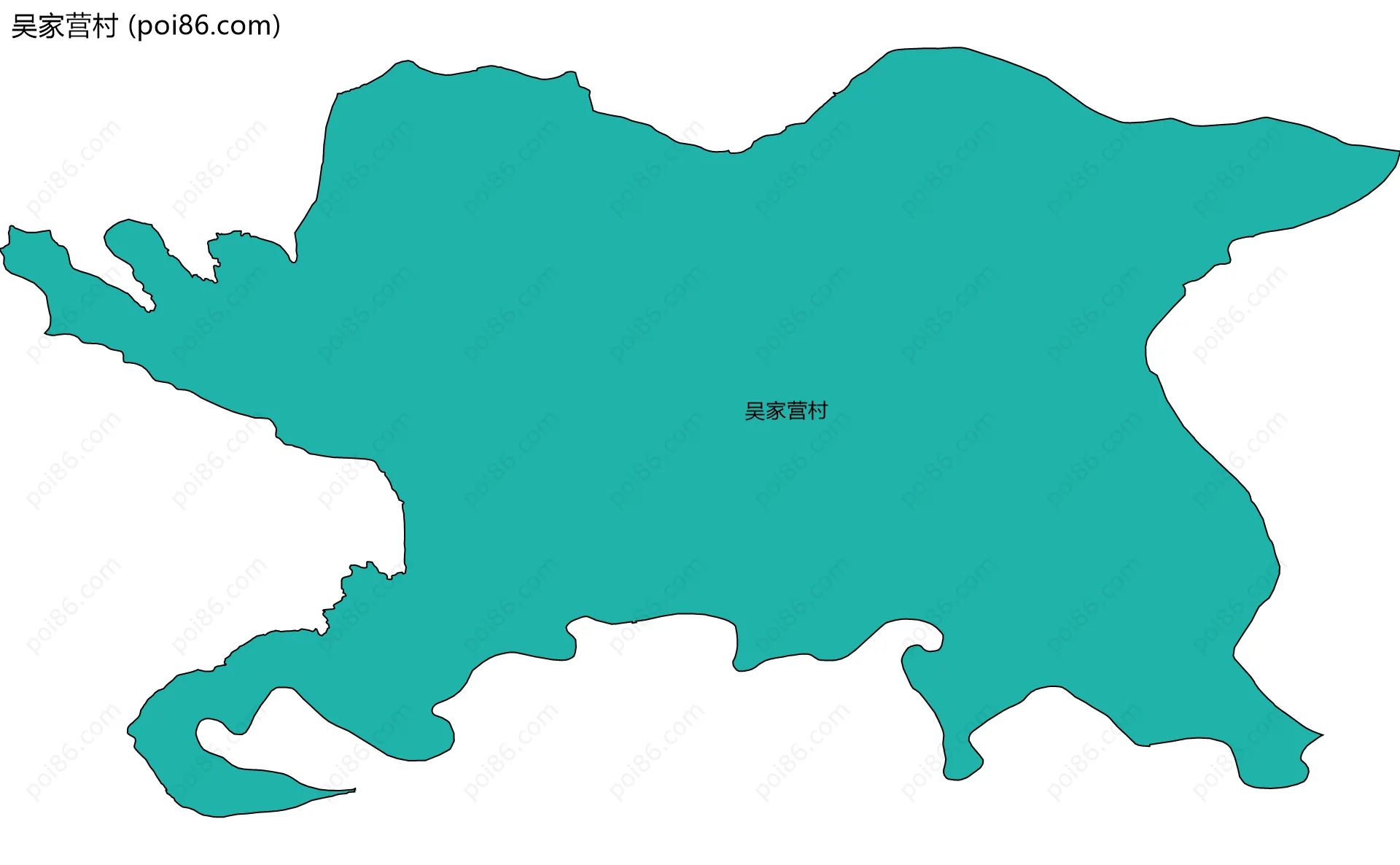 吴家营村边界地图