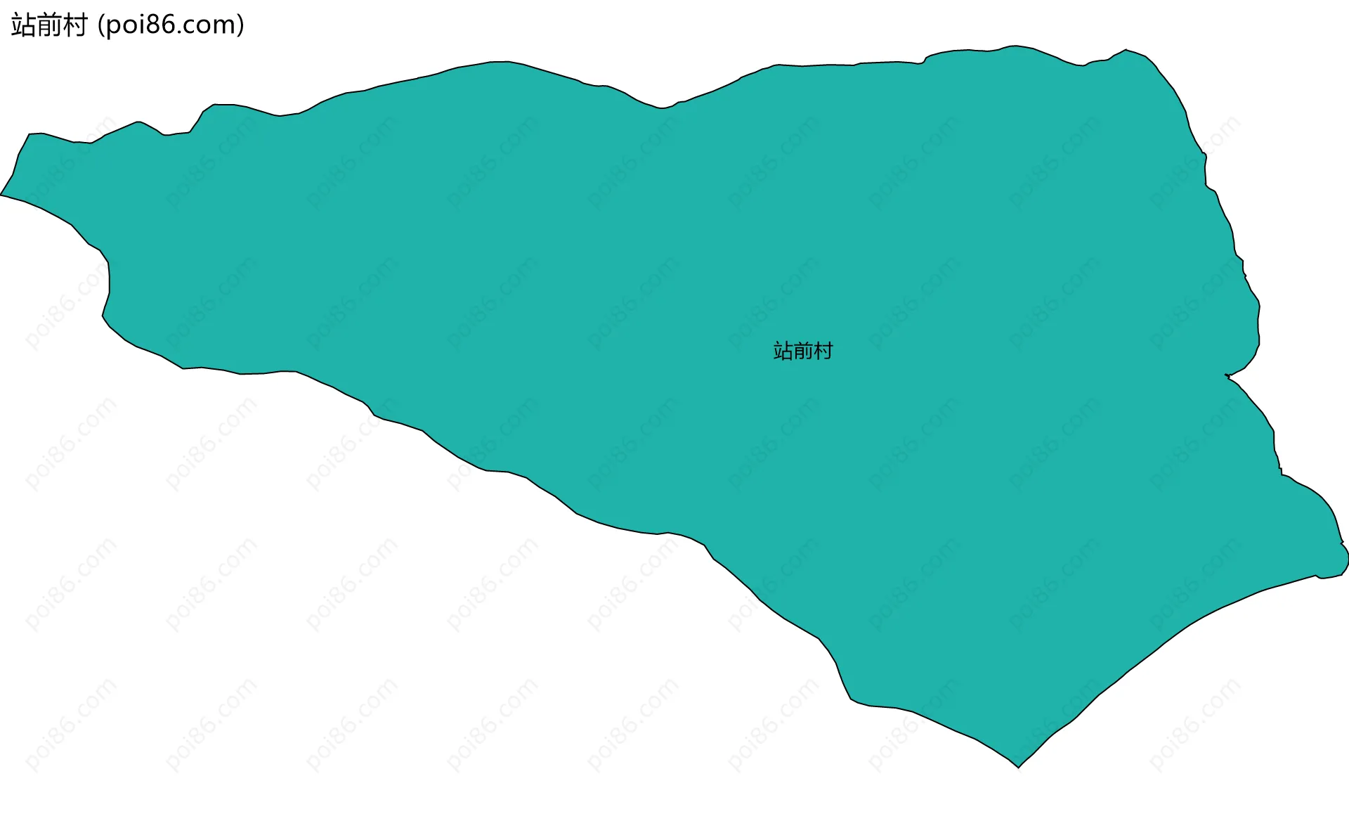 站前村边界地图