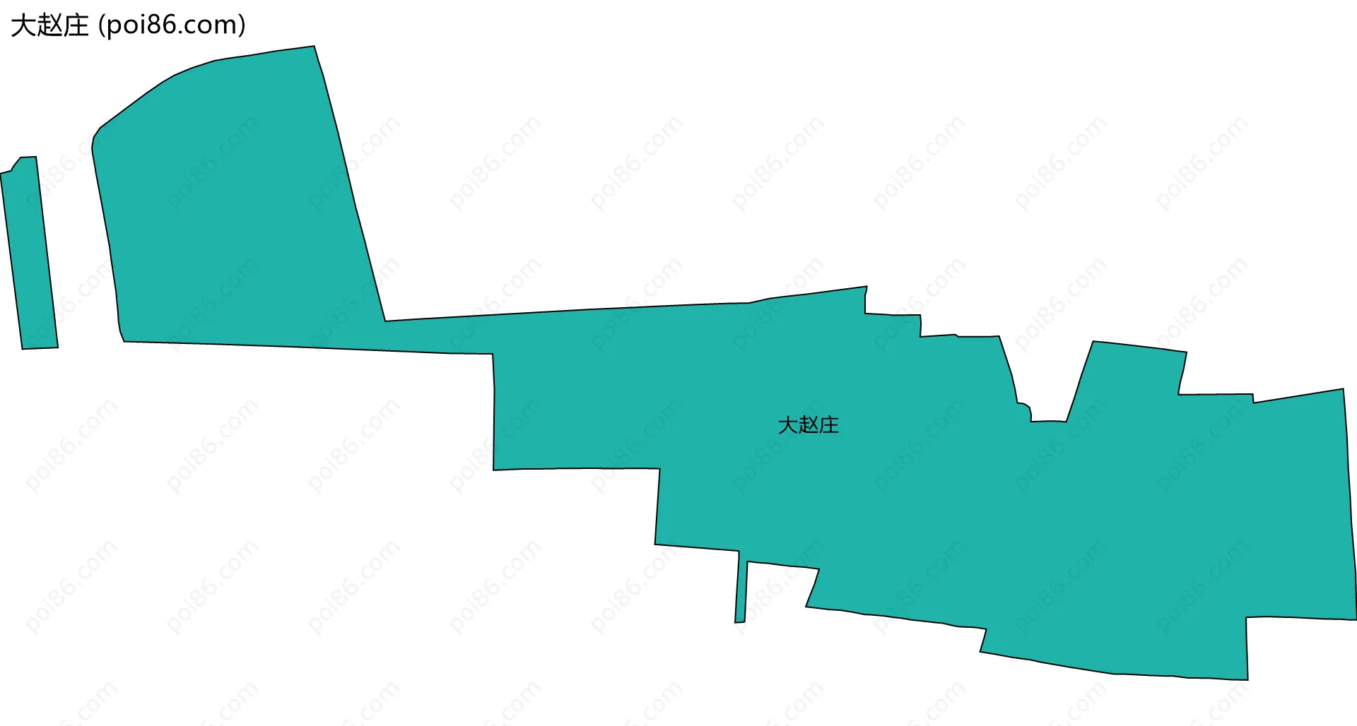 大赵庄边界地图