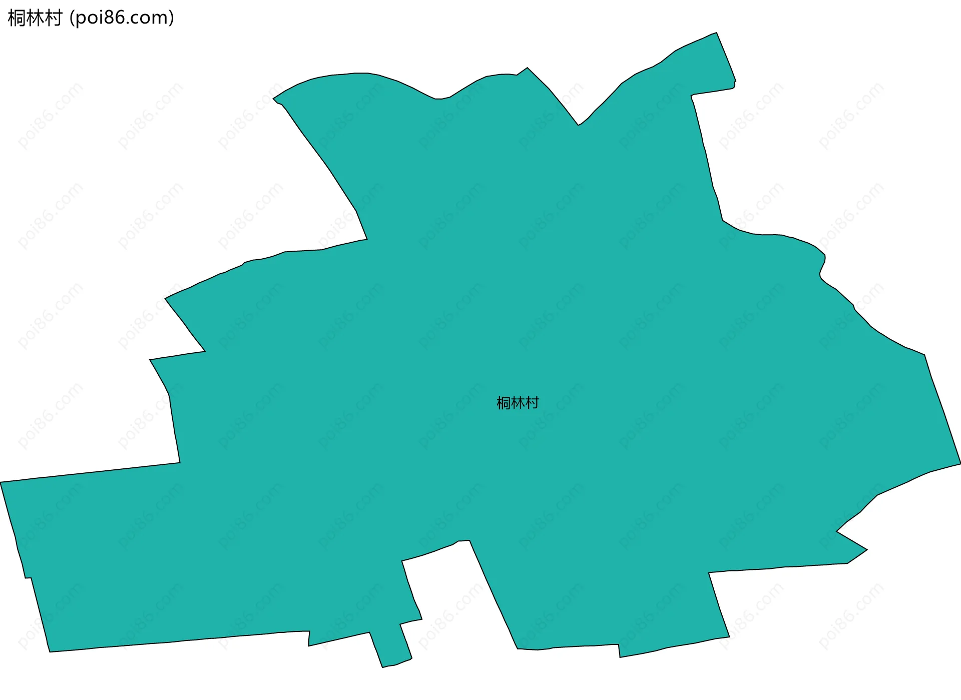 桐林村边界地图