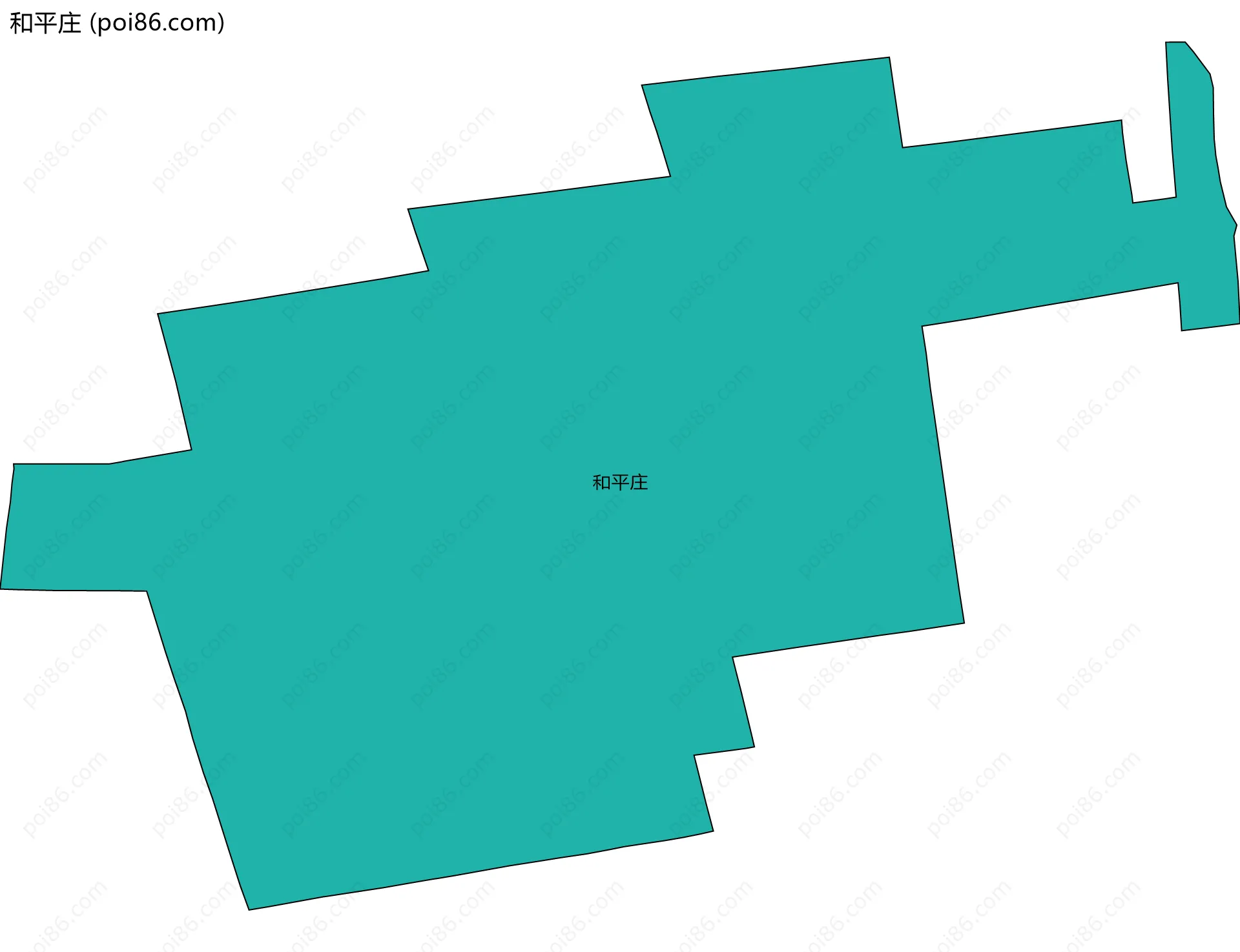 和平庄边界地图