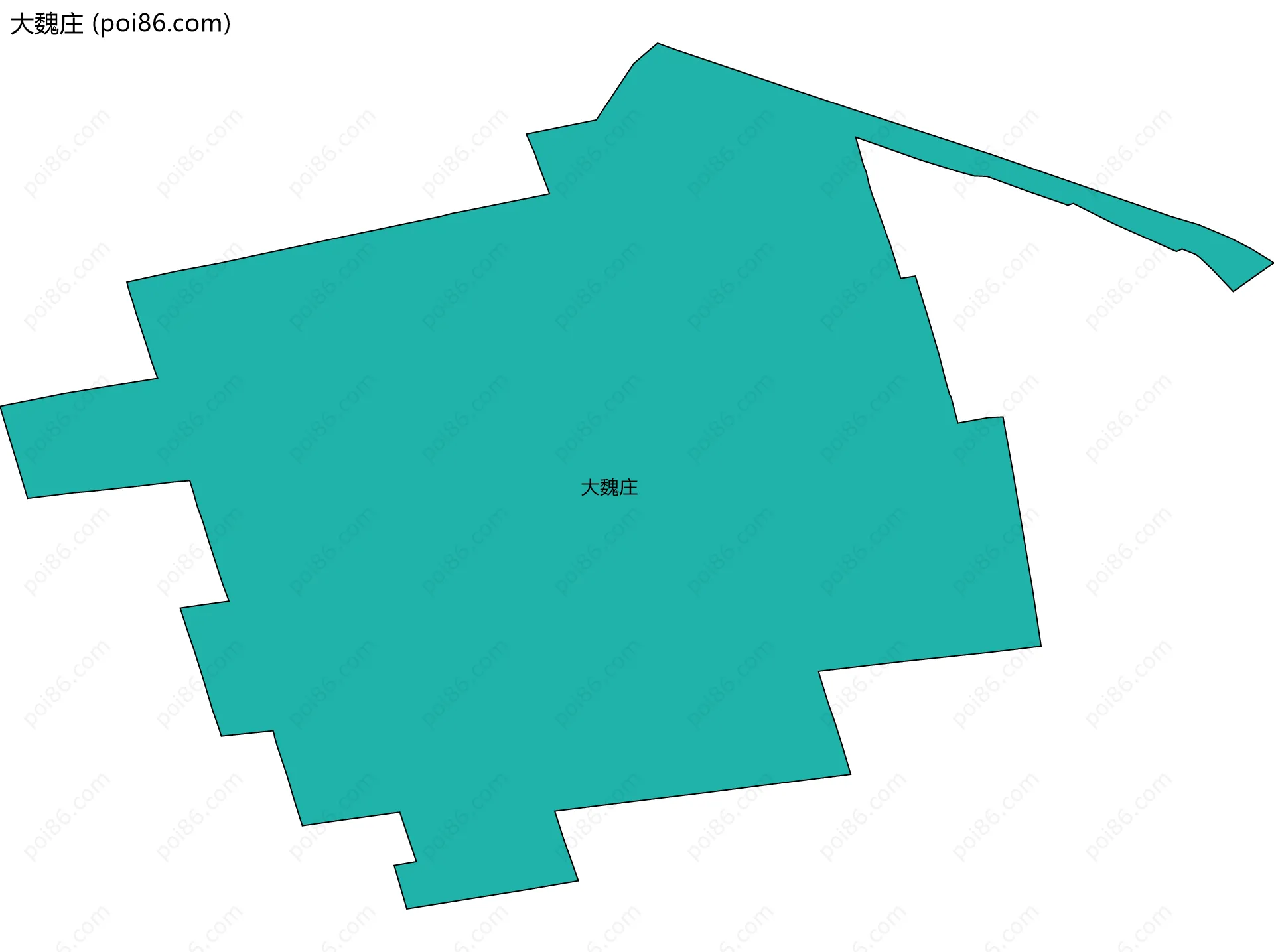 大魏庄边界地图