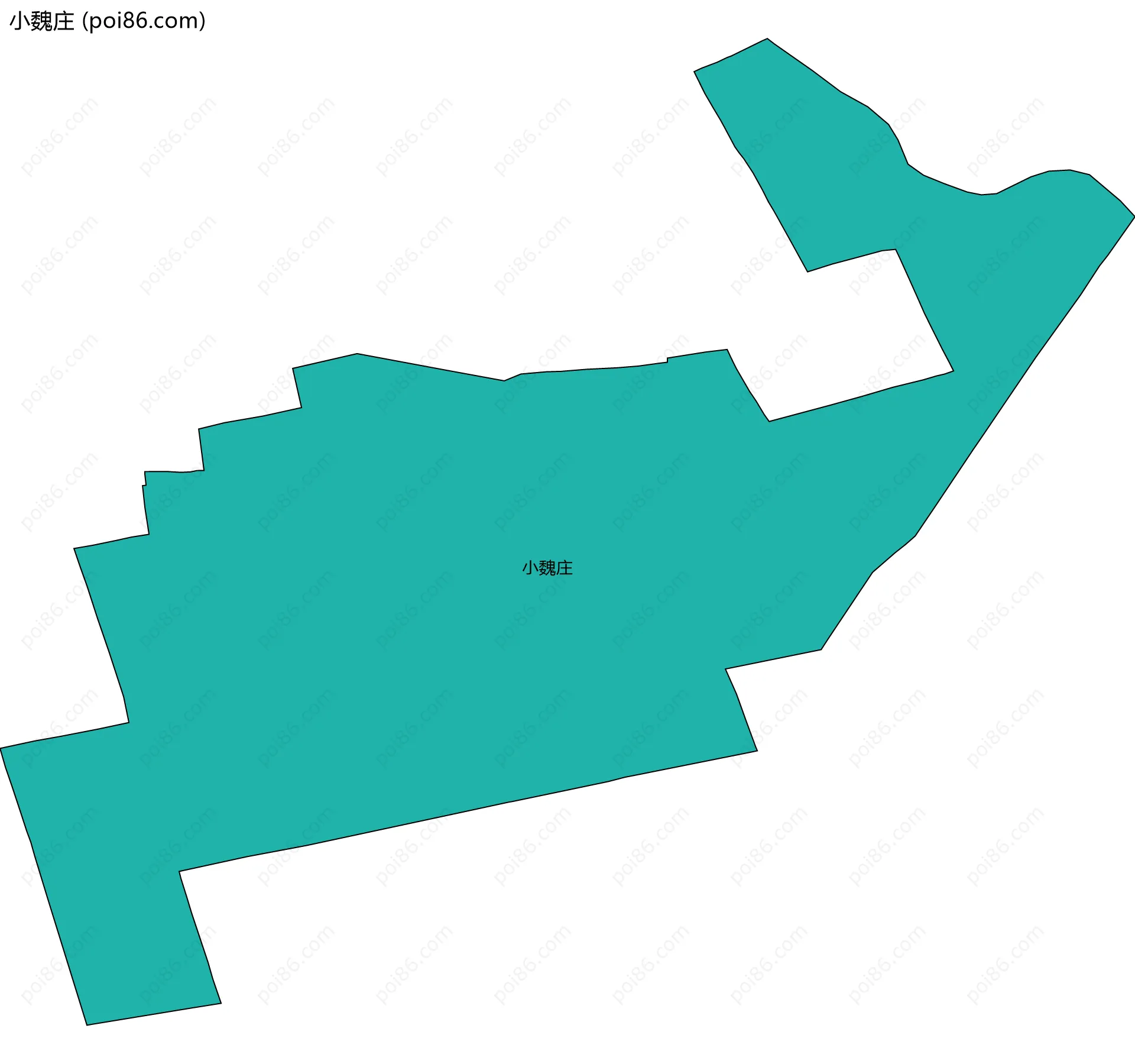 小魏庄边界地图