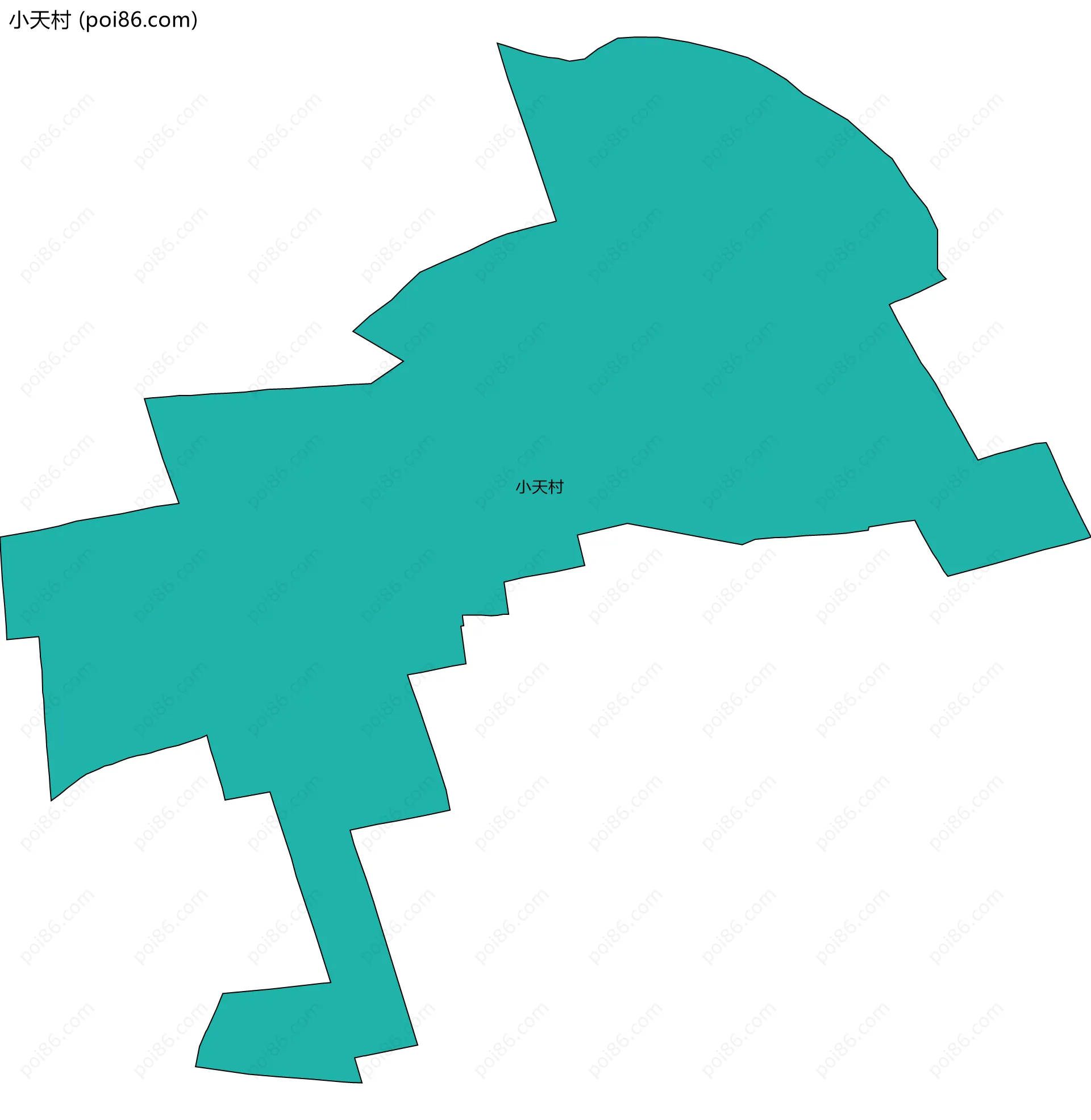 小天村边界地图