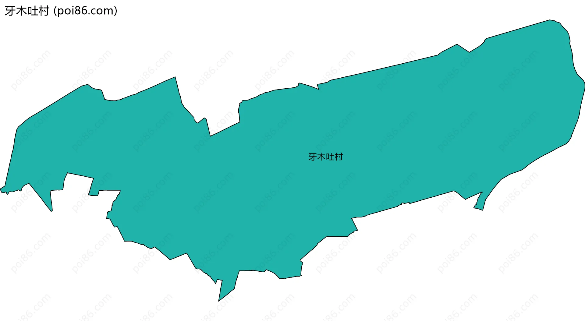 牙木吐村边界地图