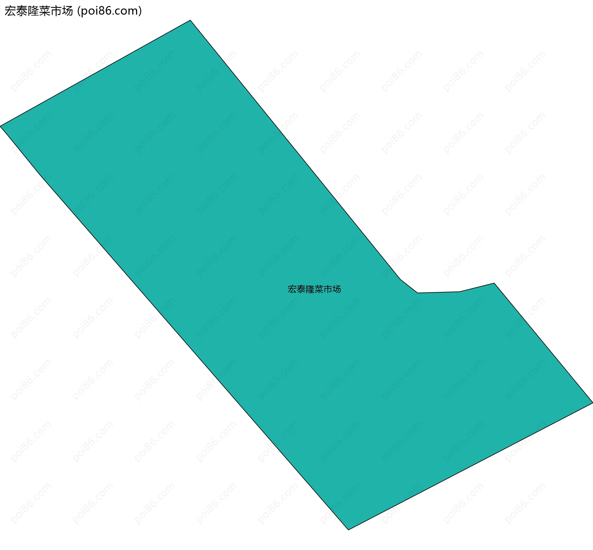 宏泰隆菜市场边界地图