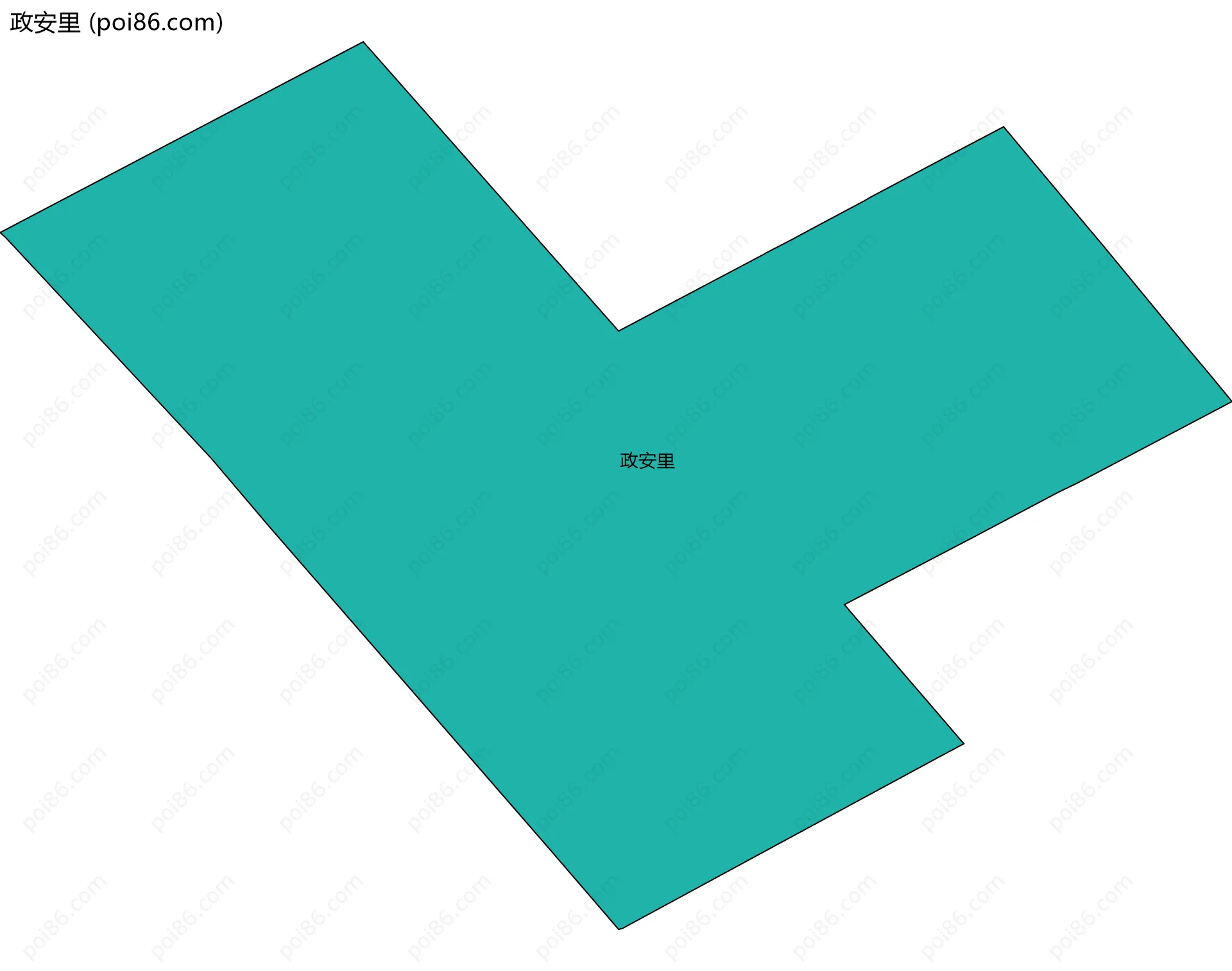 政安里边界地图