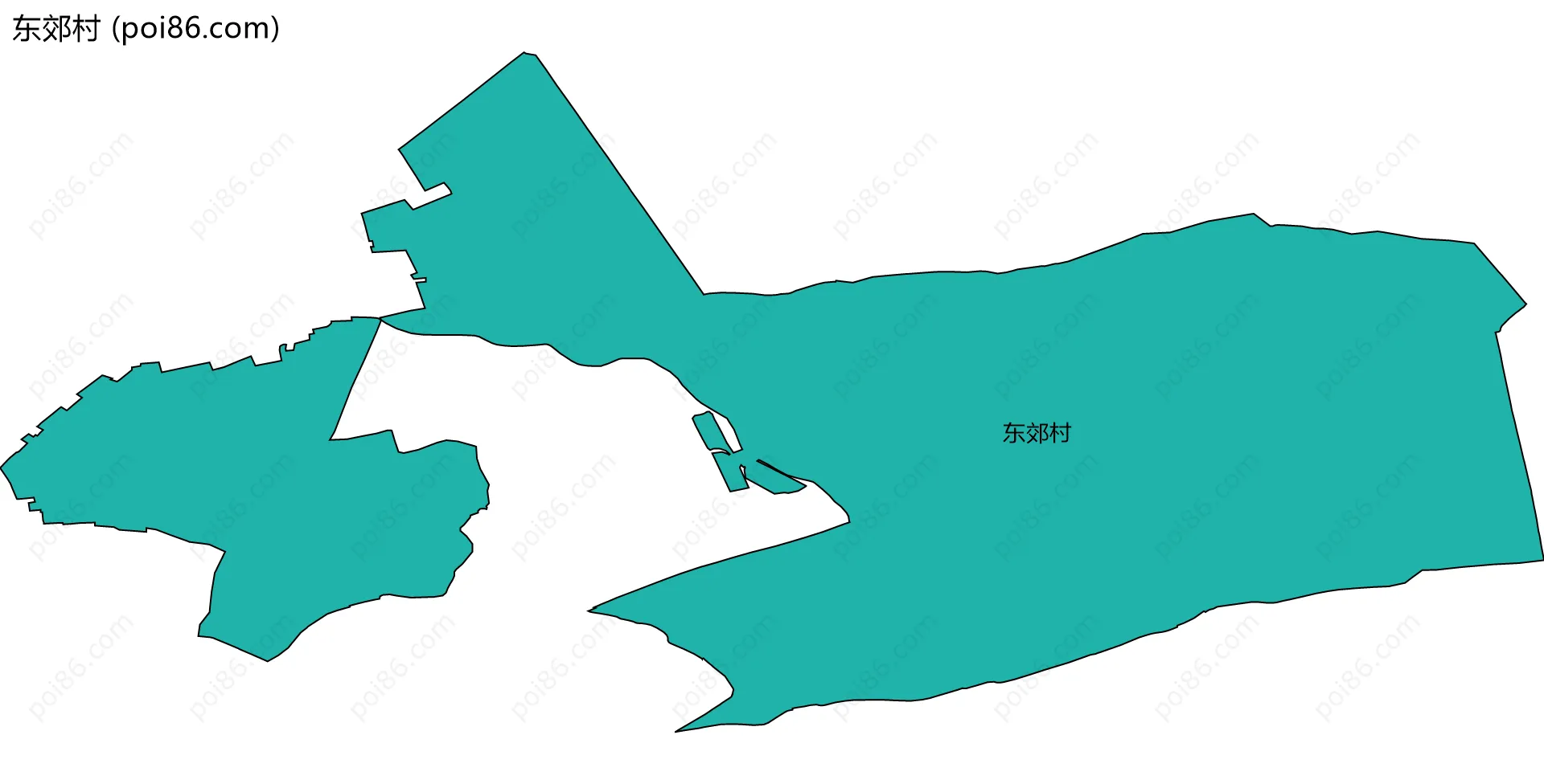 东郊村边界地图