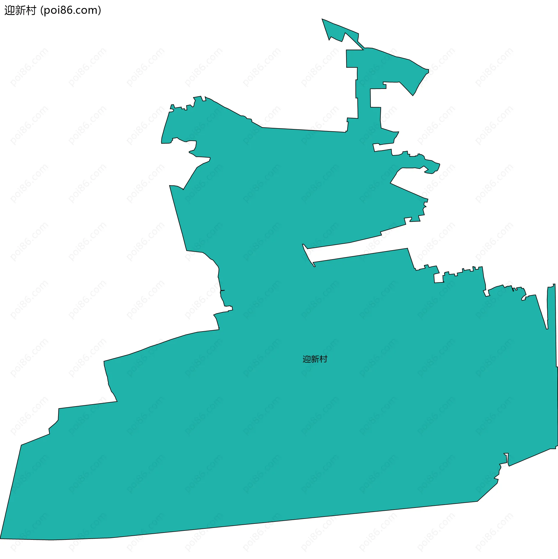 迎新村边界地图