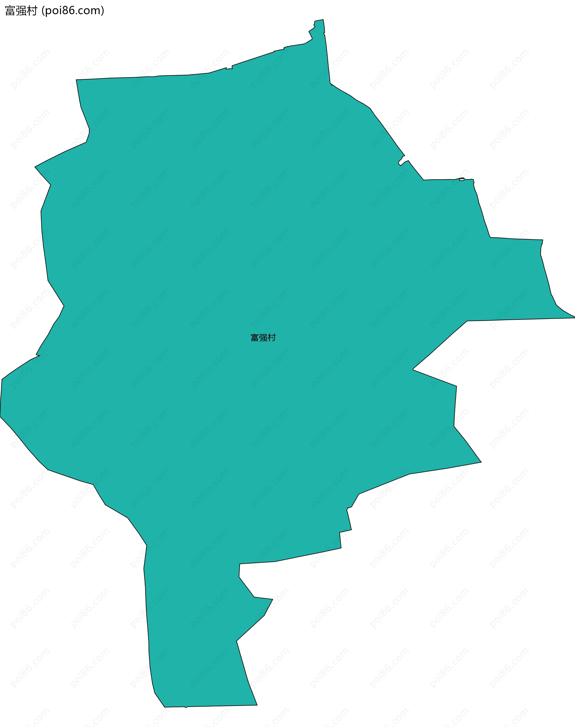 富强村边界地图