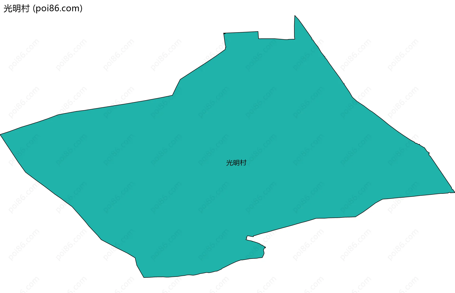 光明村边界地图