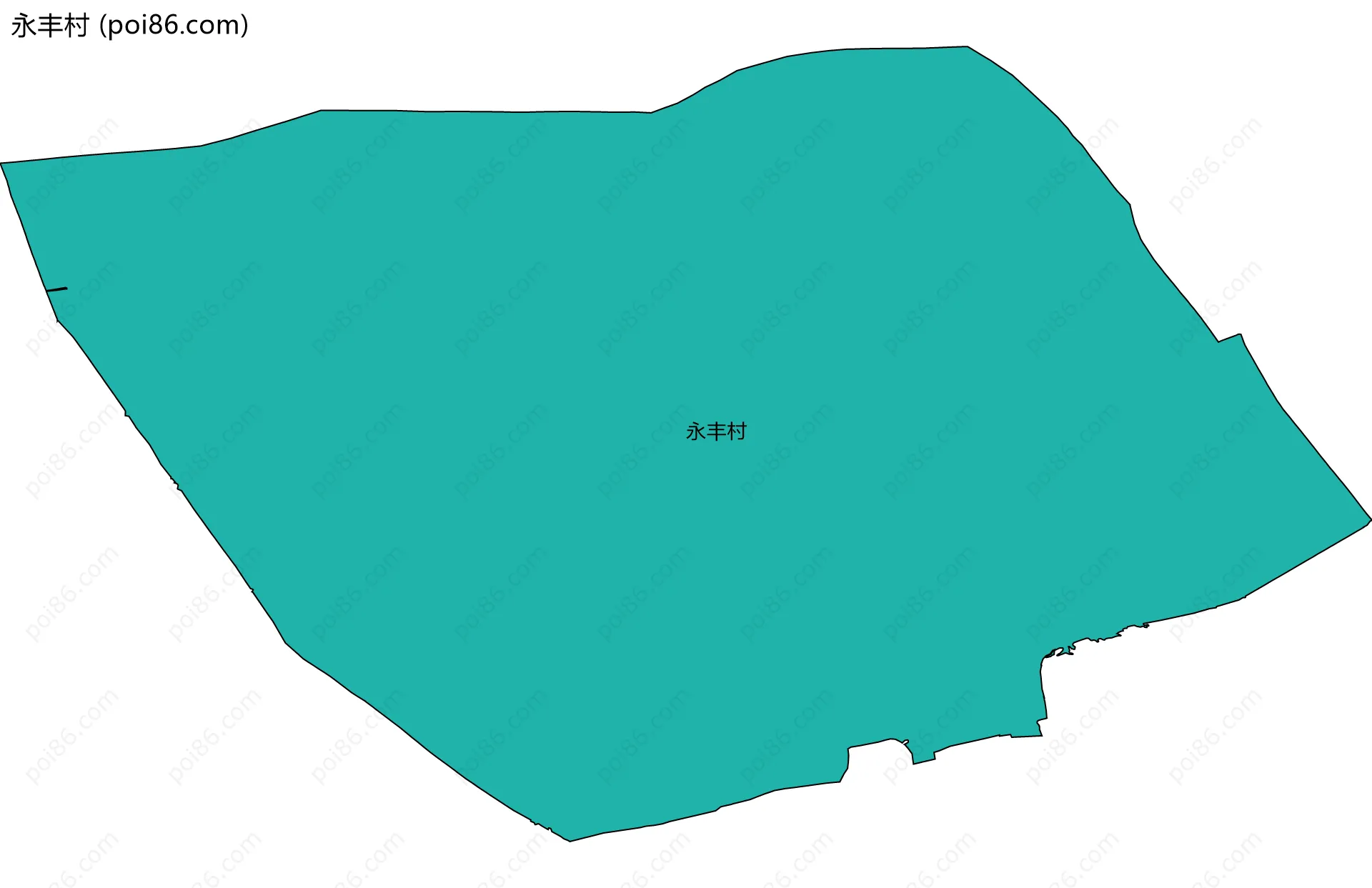 永丰村边界地图