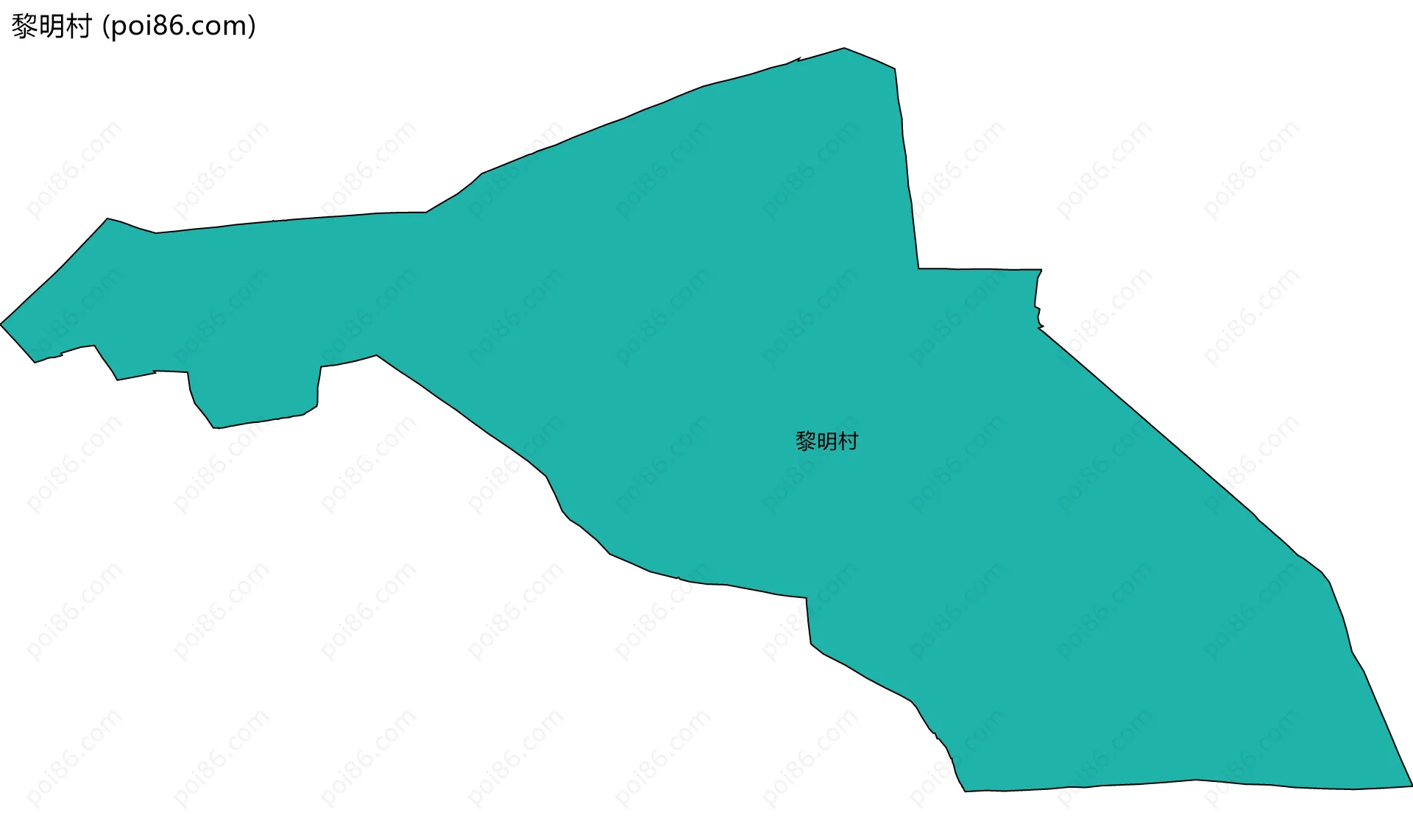 黎明村边界地图