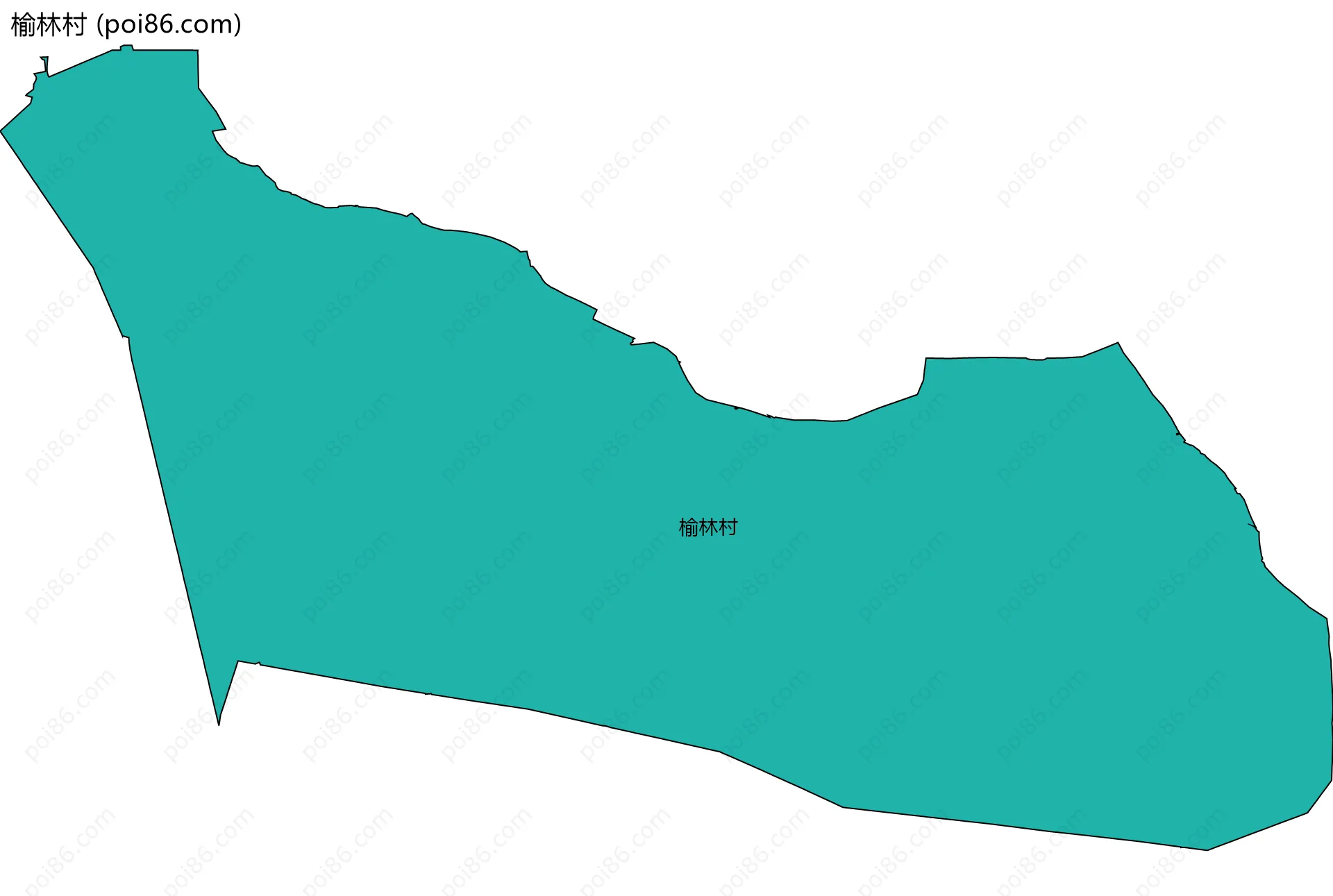 榆林村边界地图