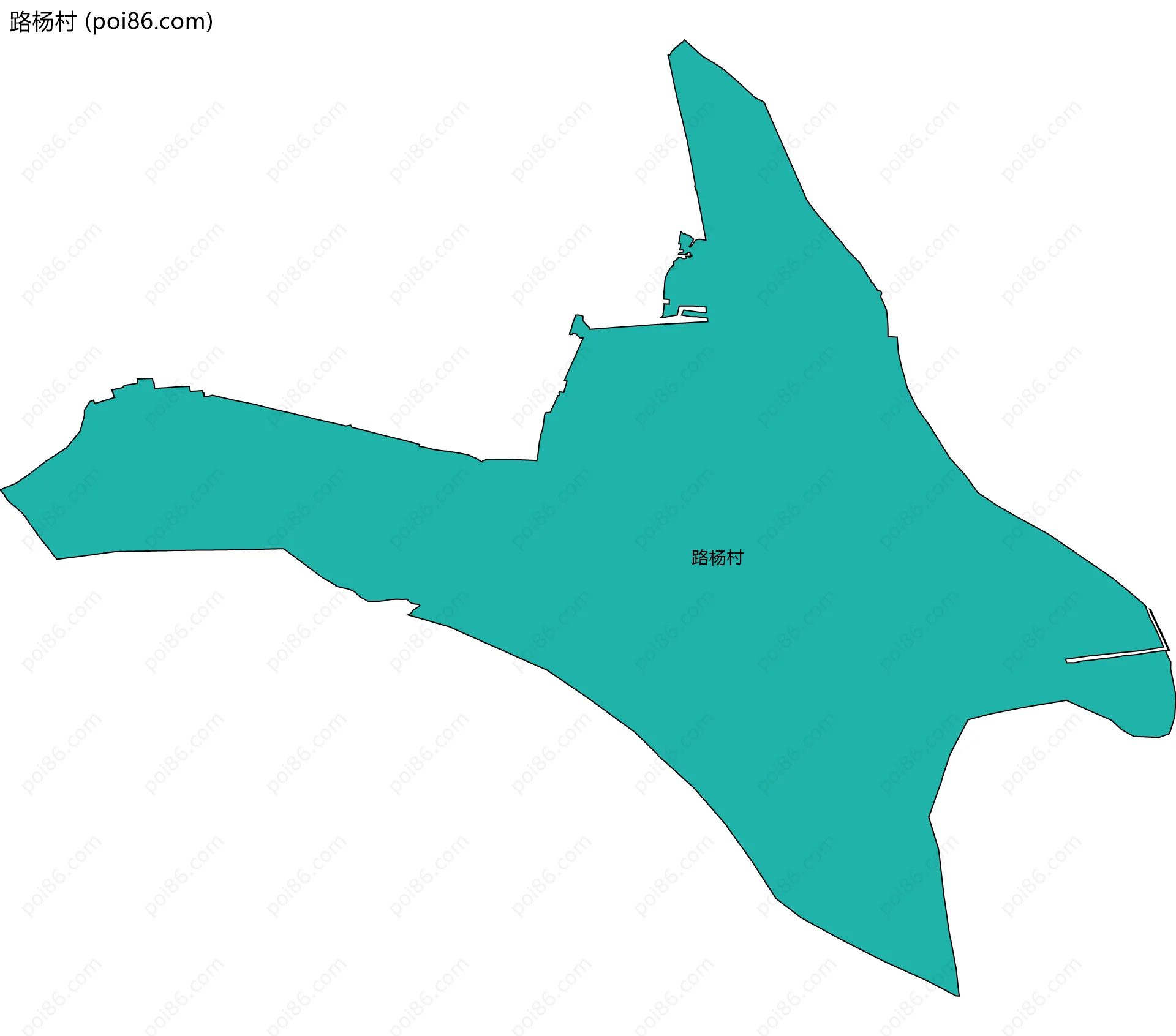 路杨村边界地图