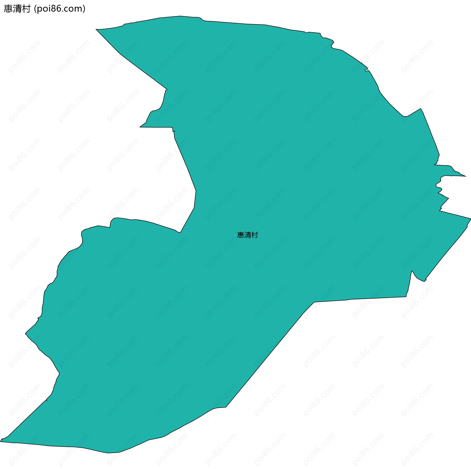 惠清村边界地图