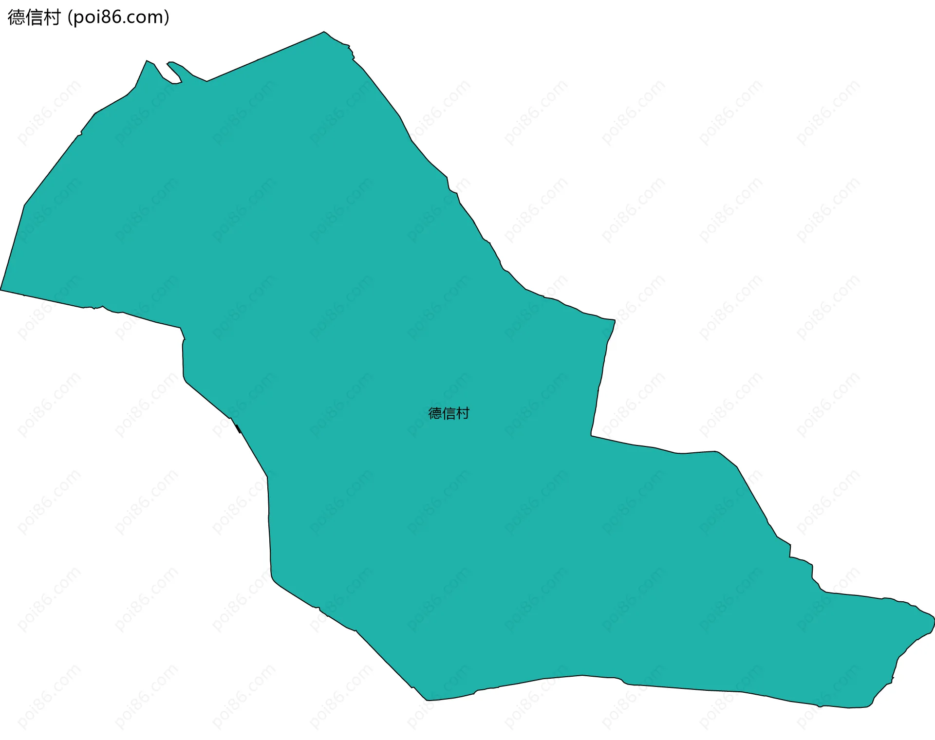 德信村边界地图