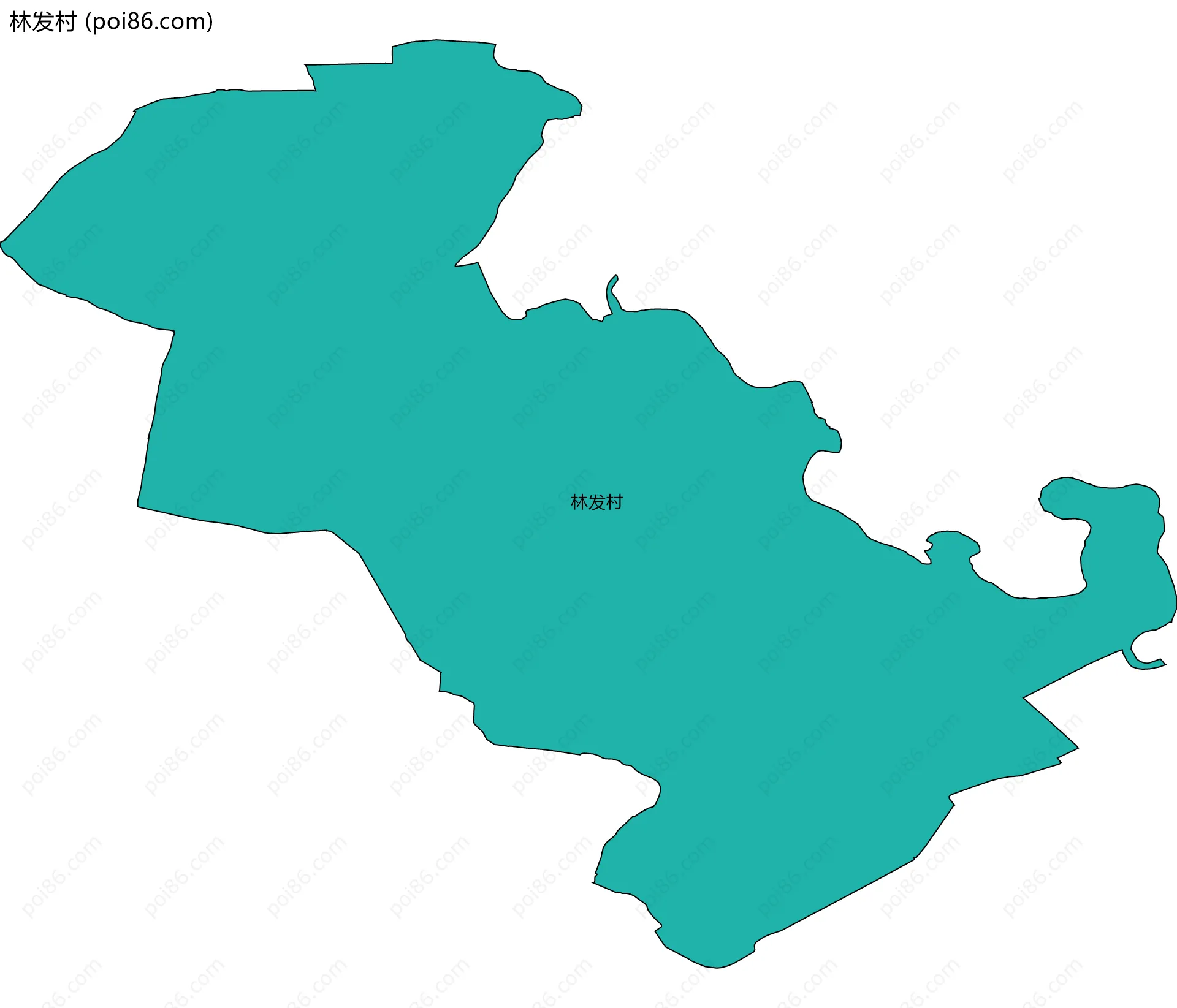 林发村边界地图