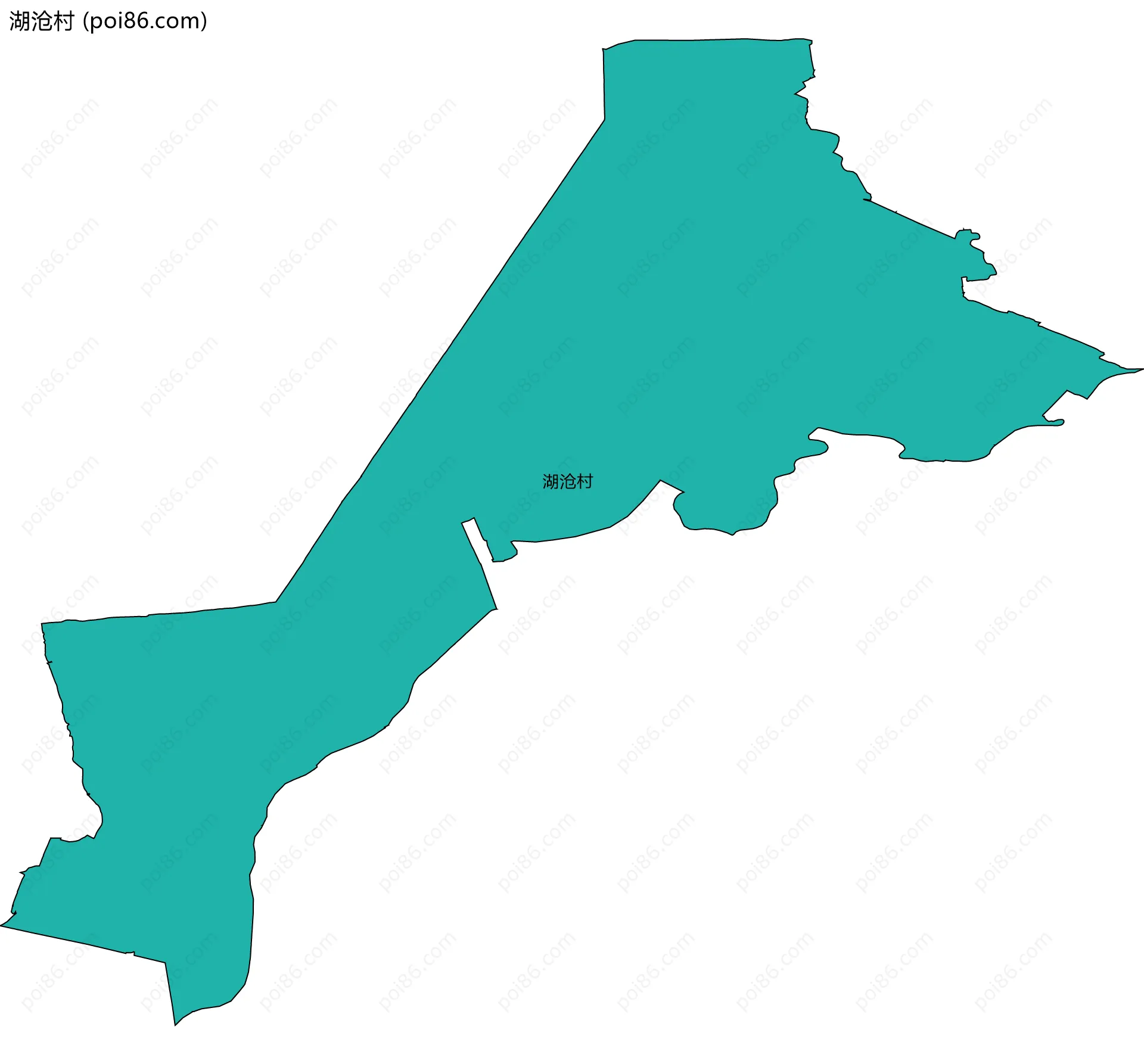 湖沧村边界地图