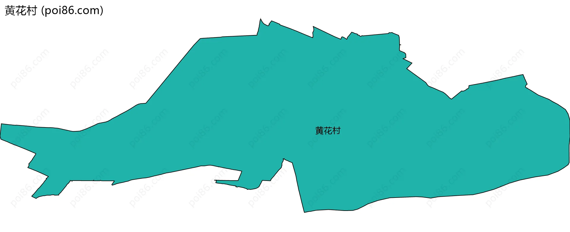 黄花村边界地图