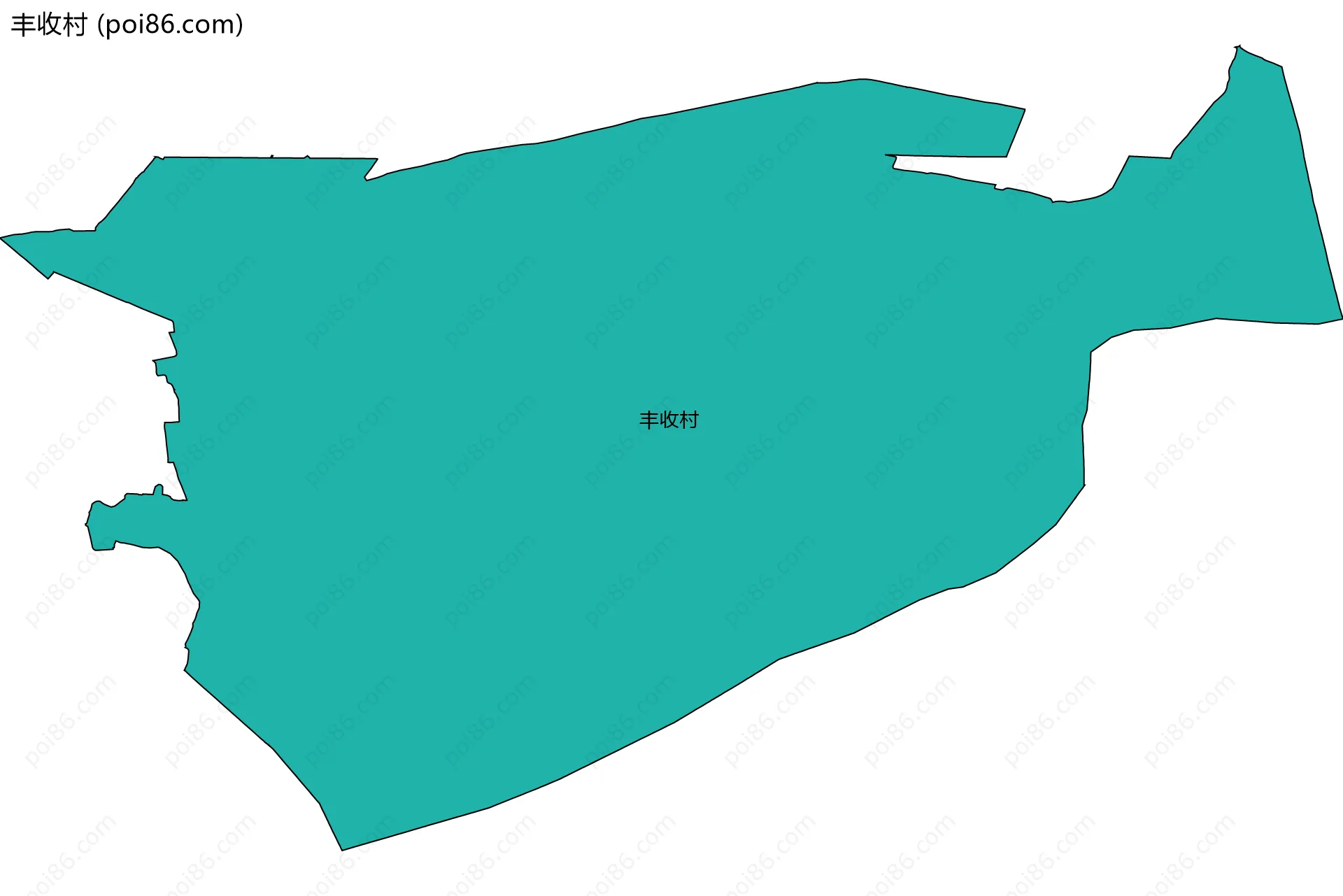 丰收村边界地图