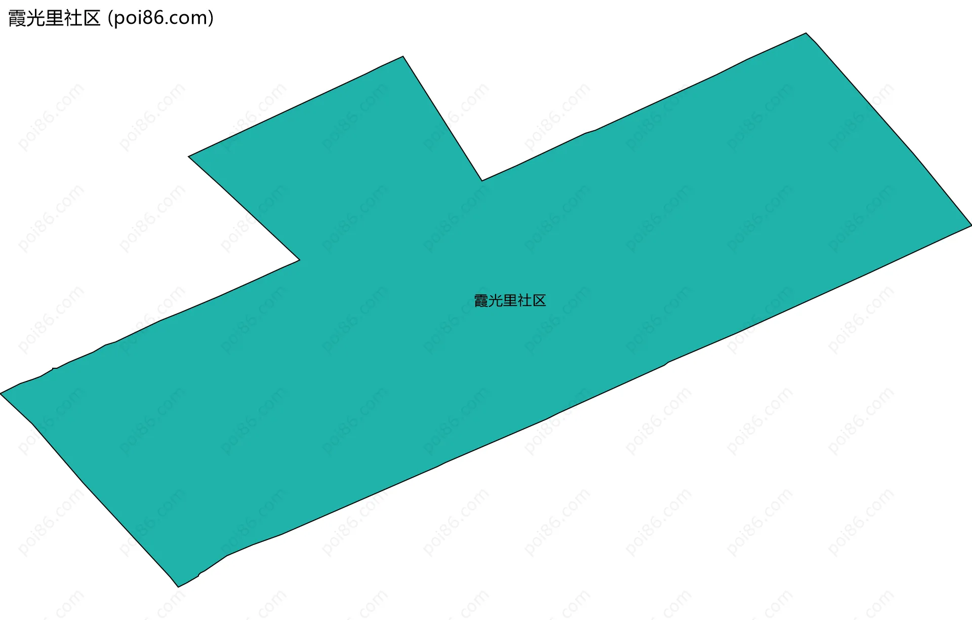 霞光里社区边界地图