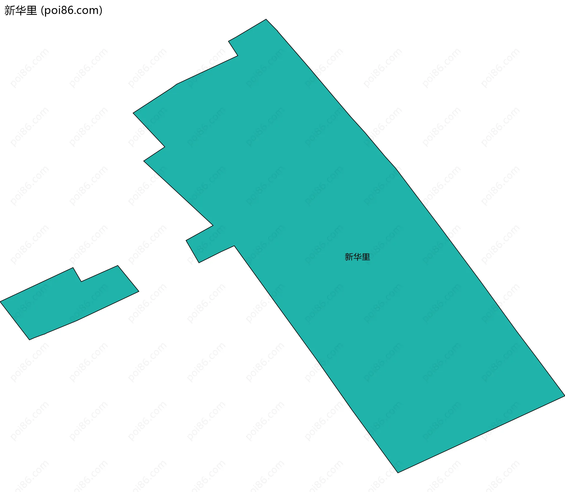 新华里边界地图