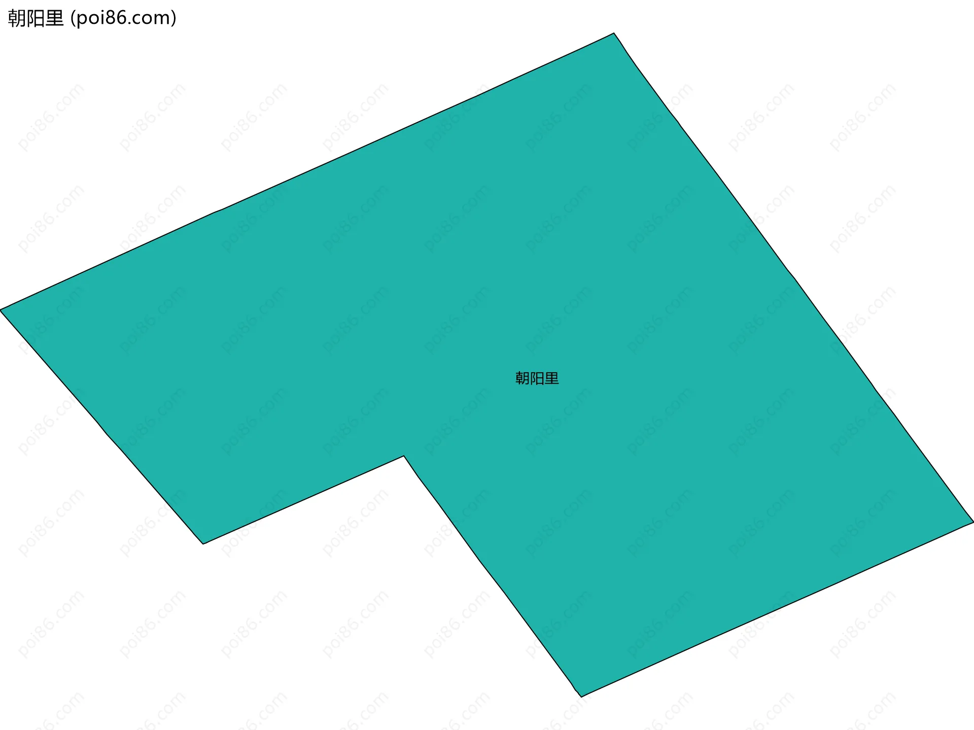 朝阳里边界地图