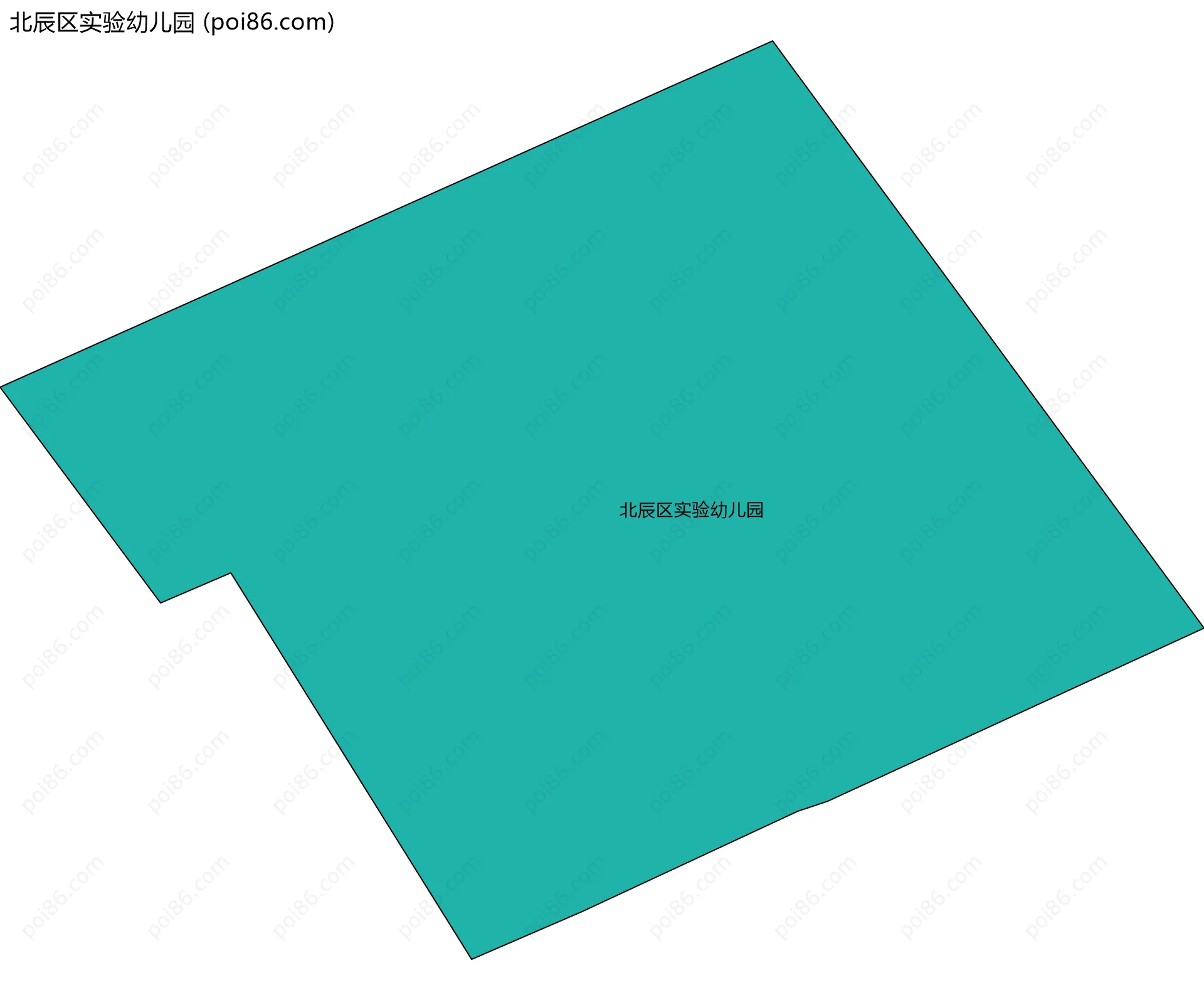 北辰区实验幼儿园边界地图