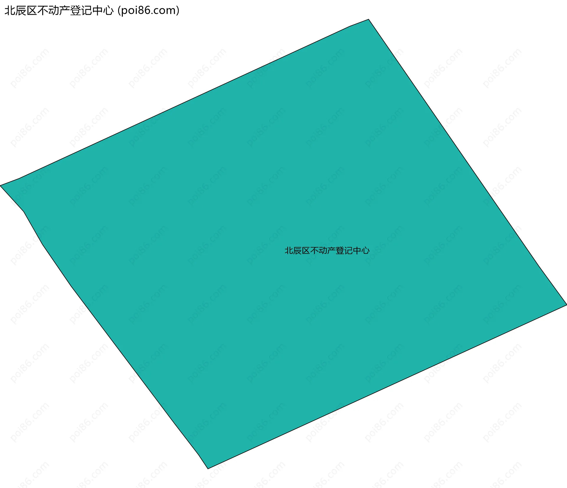 北辰区不动产登记中心边界地图
