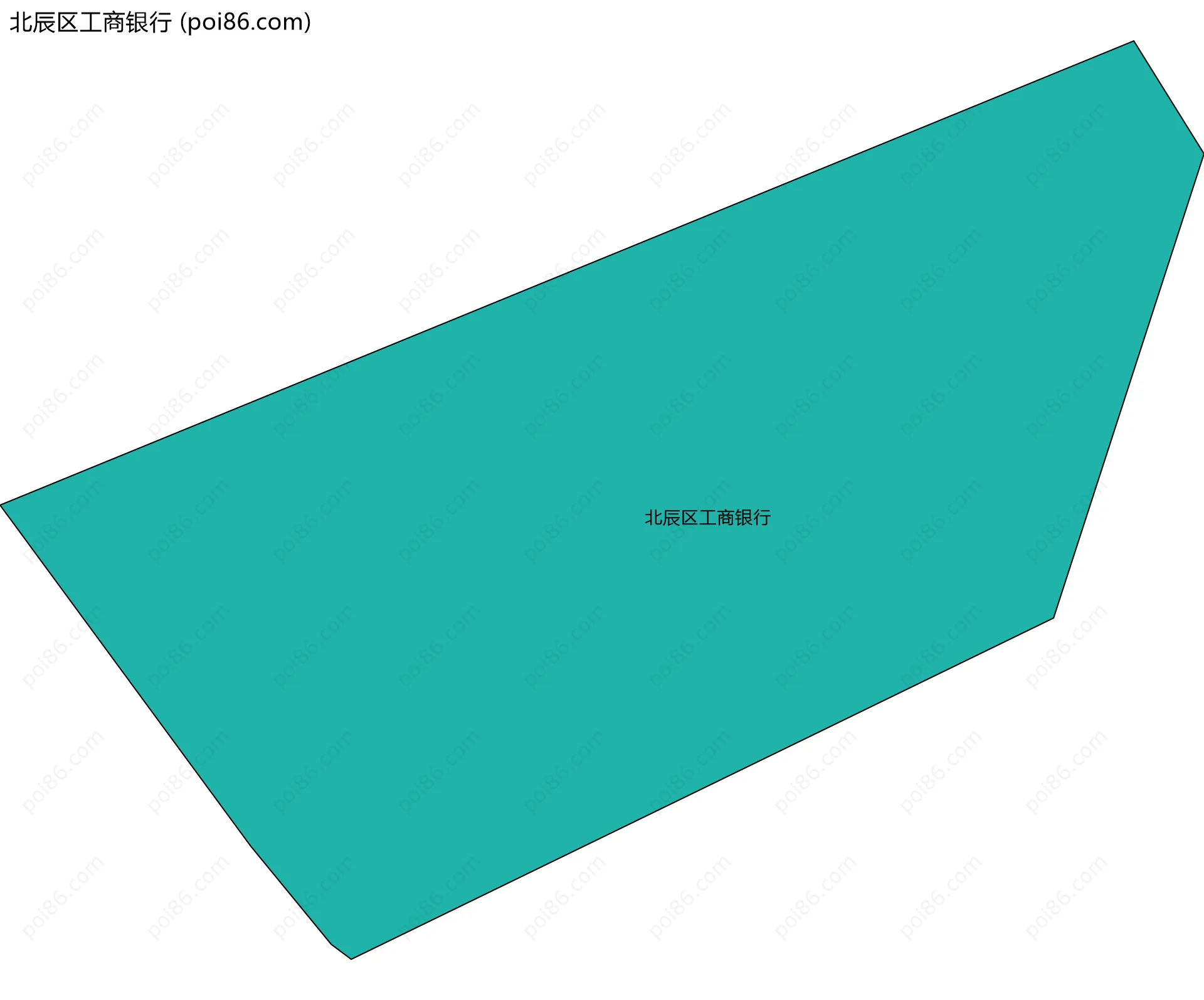 北辰区工商银行边界地图