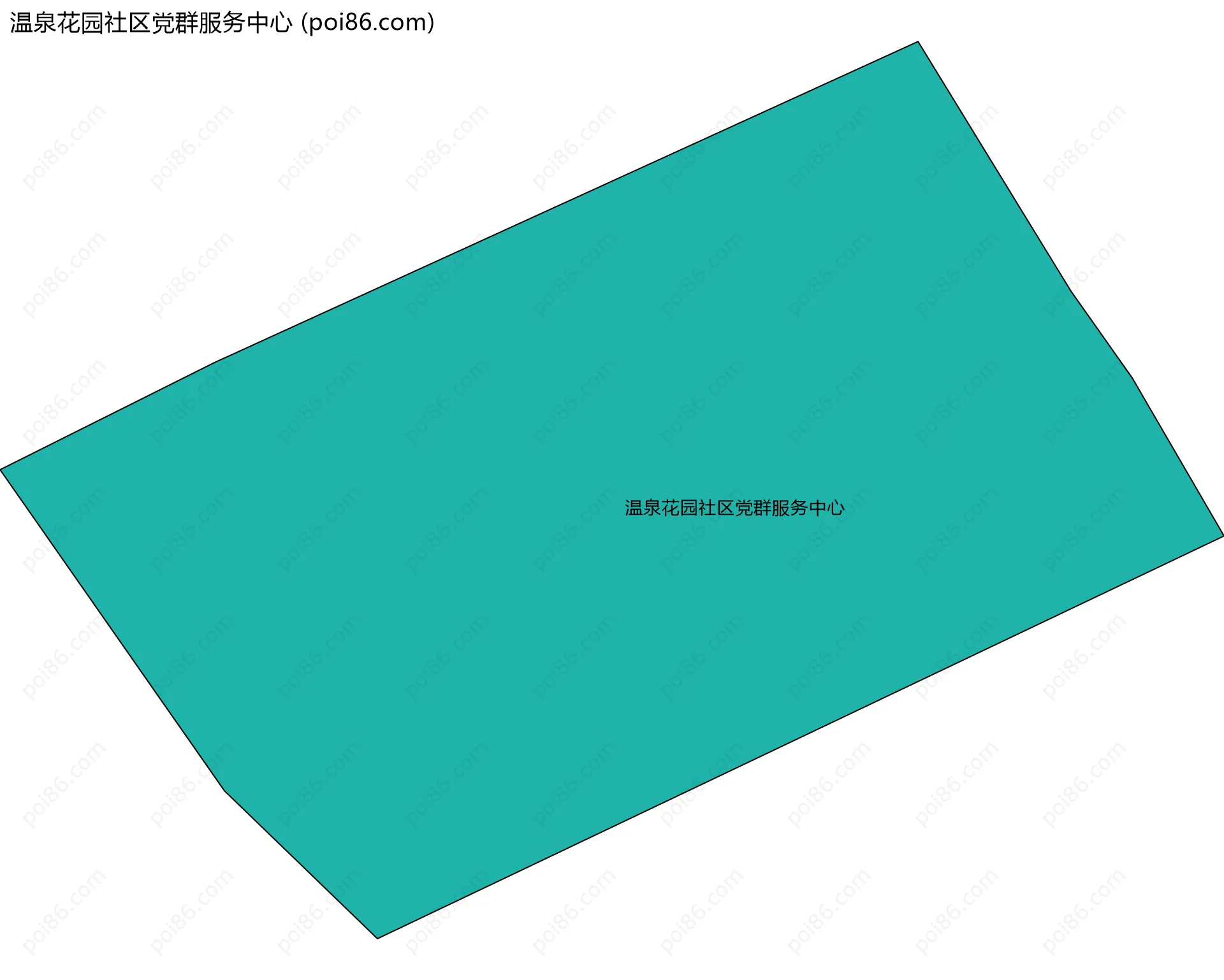 温泉花园社区党群服务中心边界地图