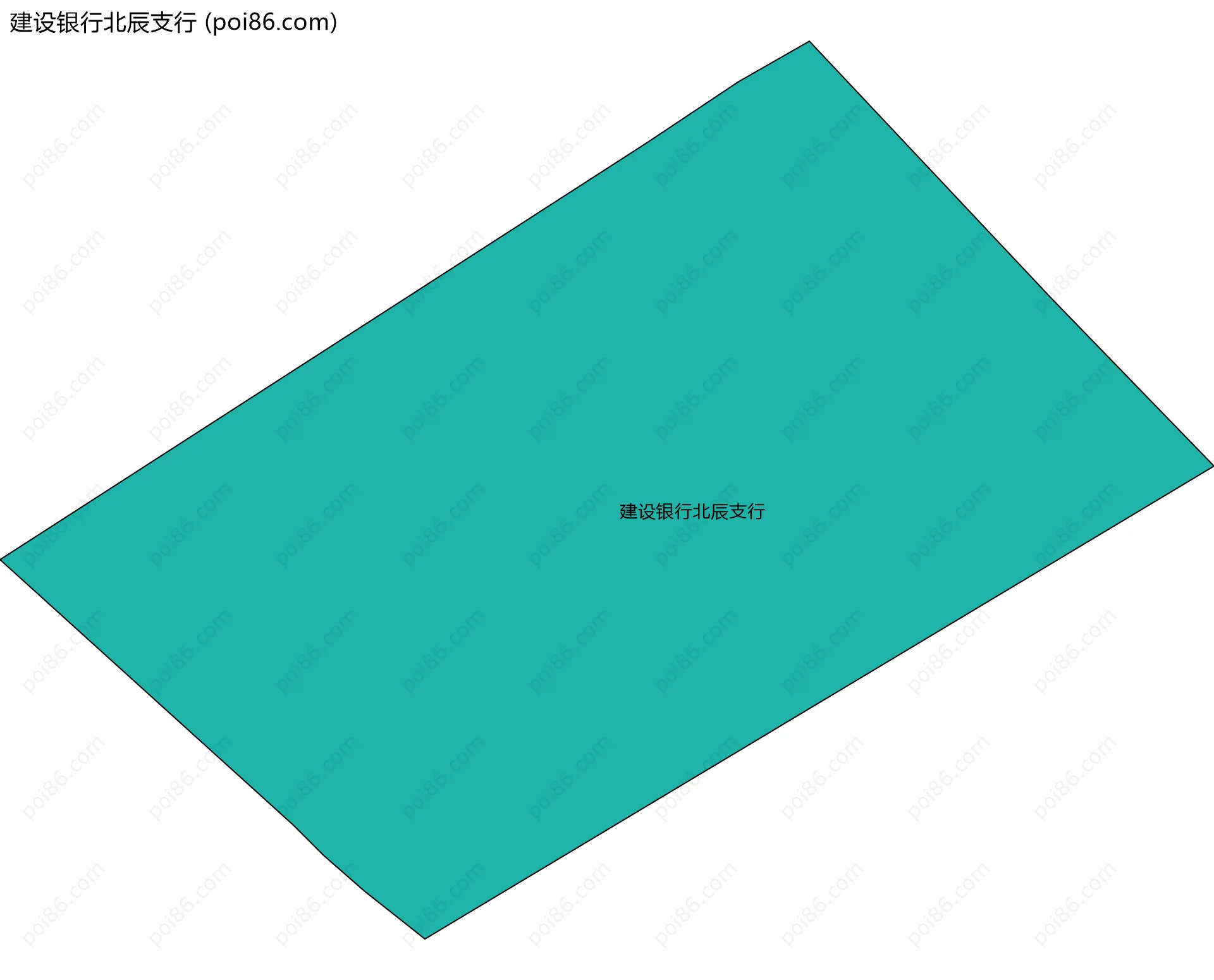 建设银行北辰支行边界地图