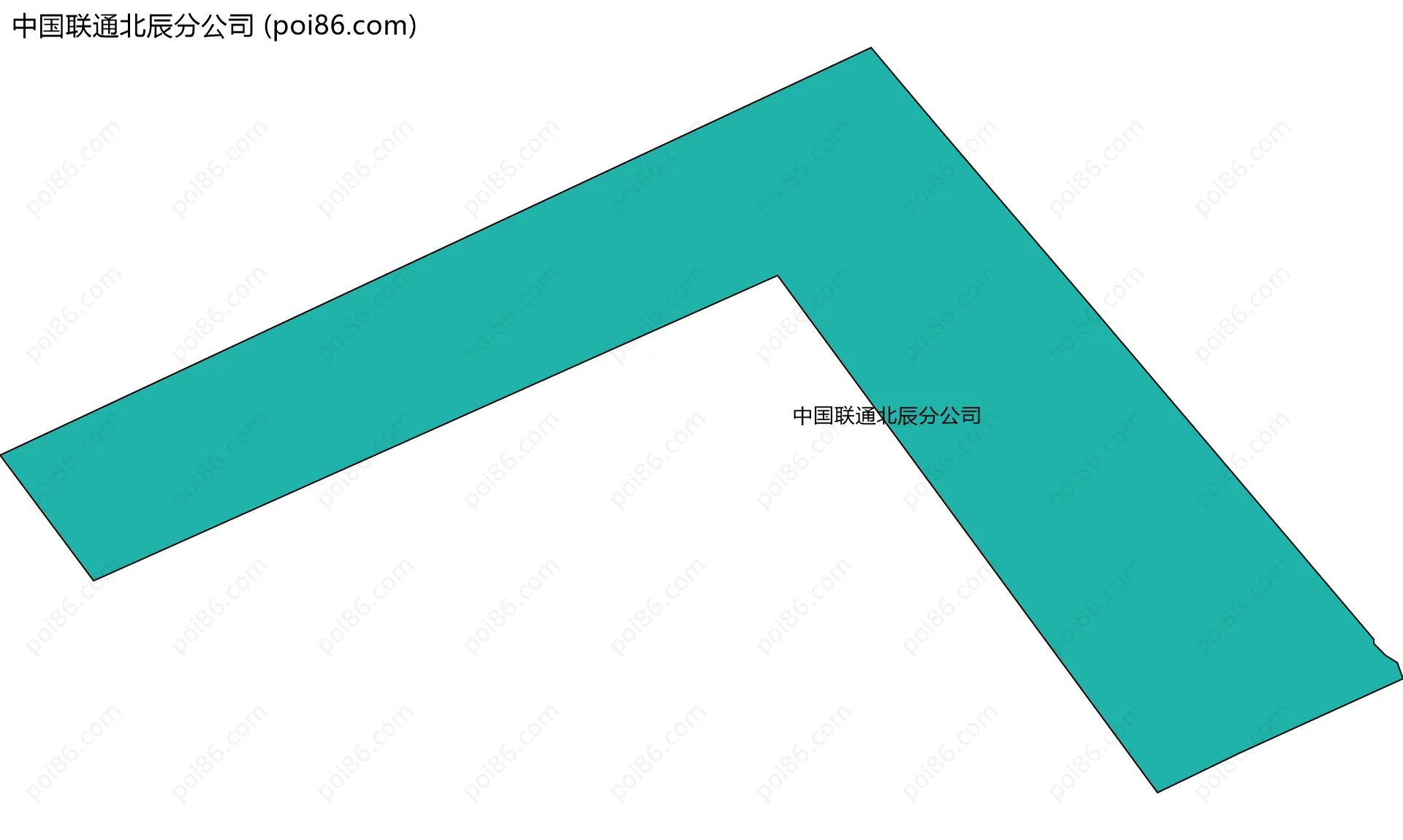 中国联通北辰分公司边界地图