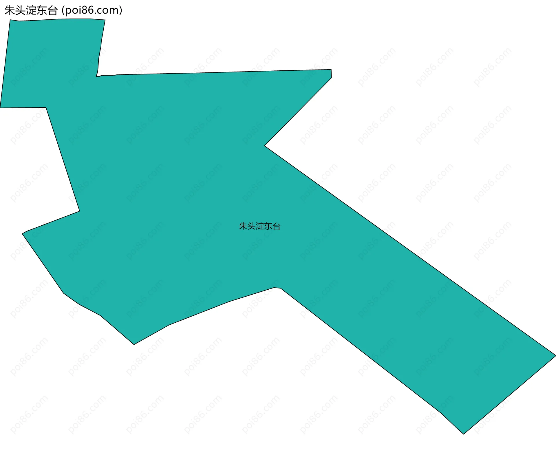 朱头淀东台边界地图