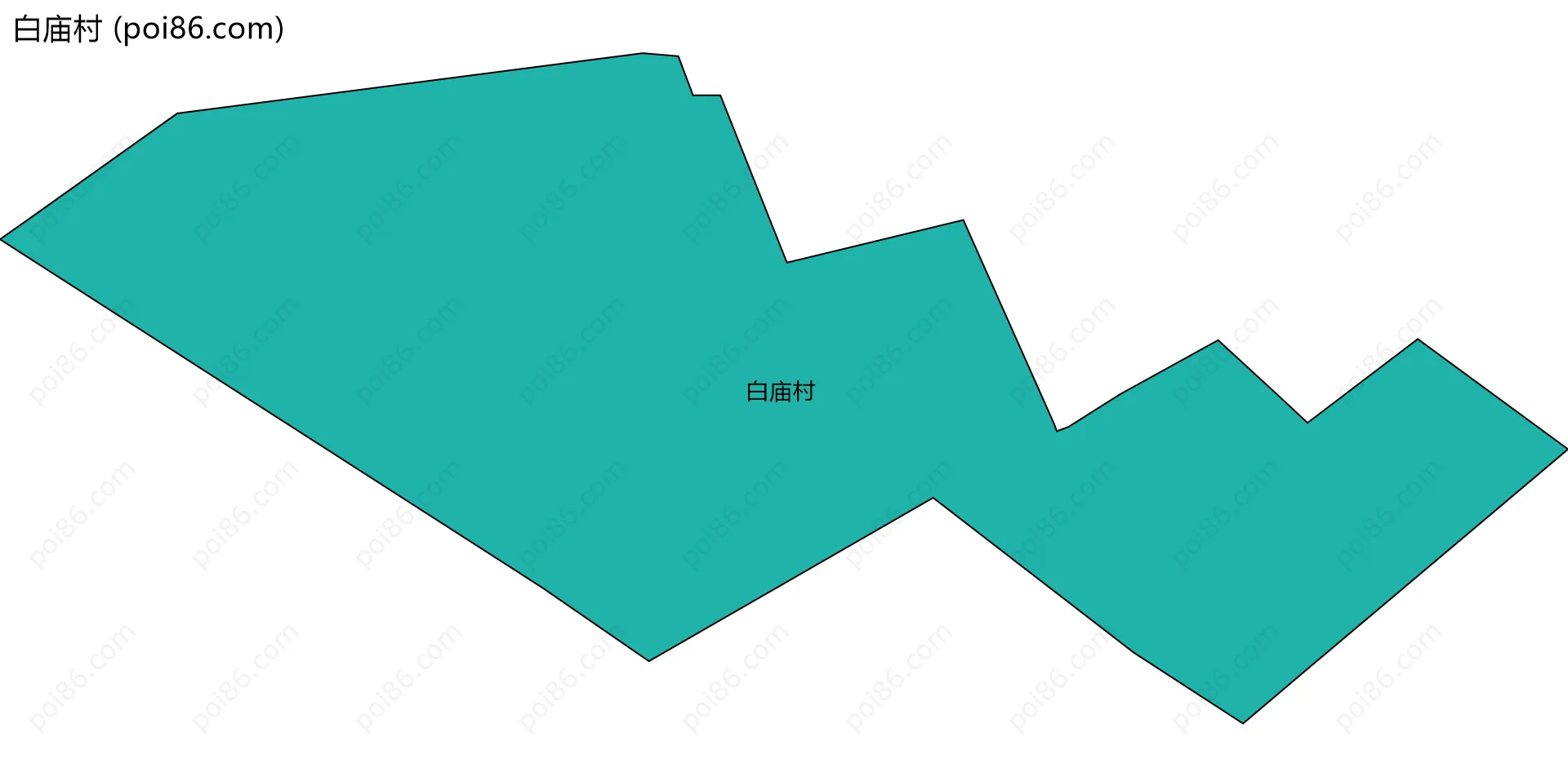 白庙村边界地图