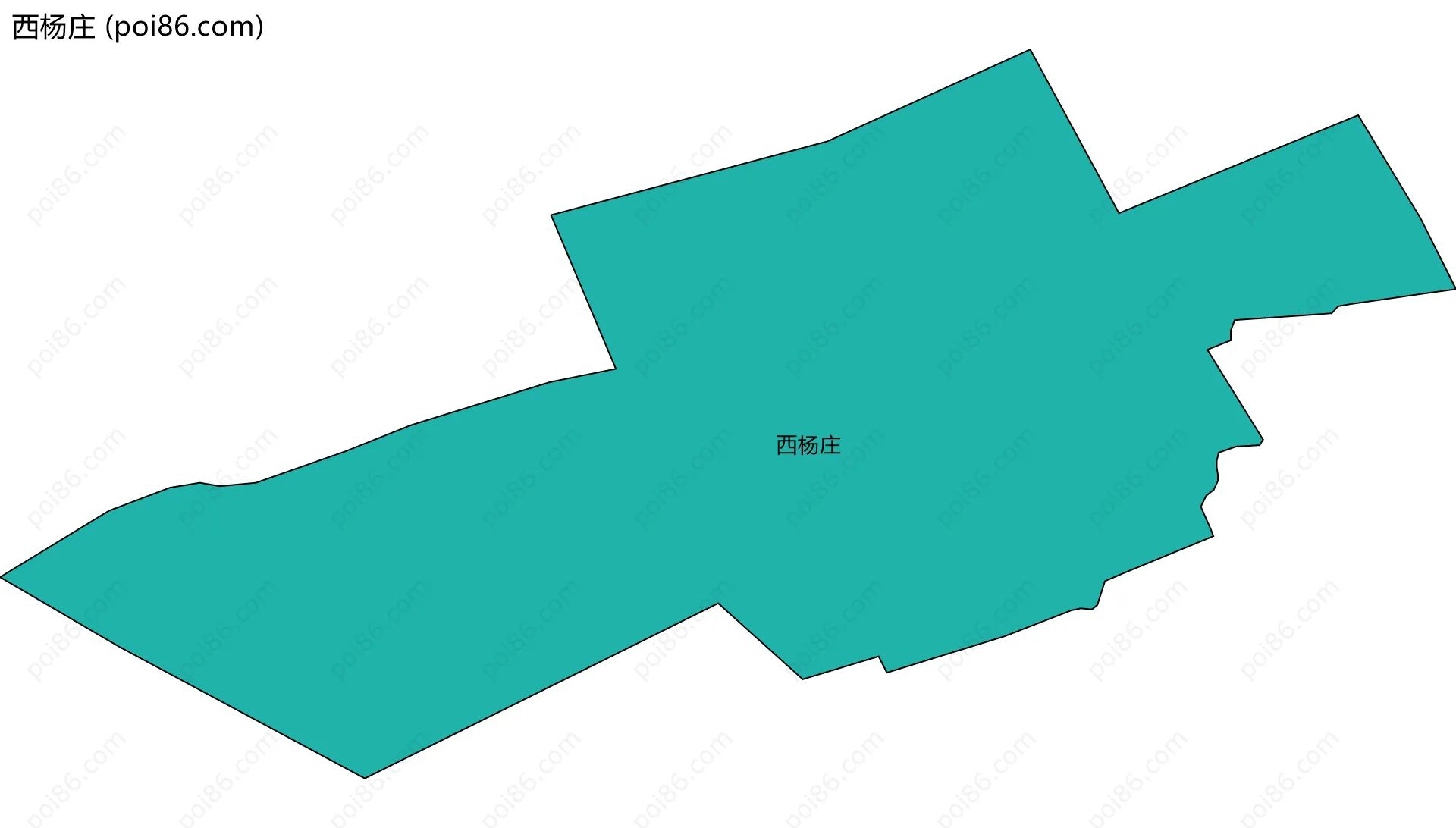 西杨庄边界地图
