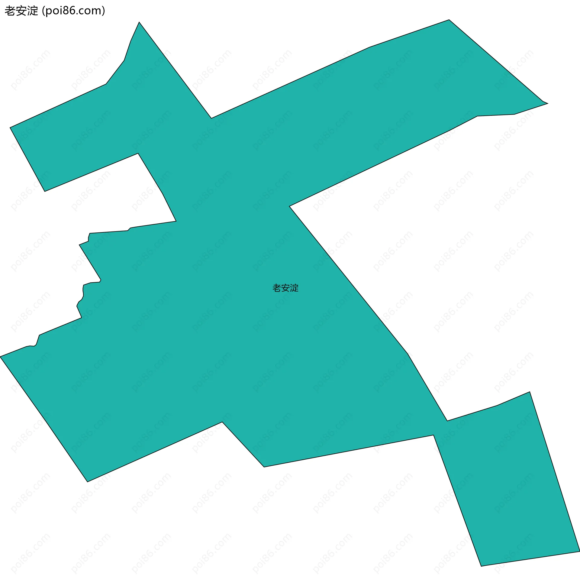 老安淀边界地图