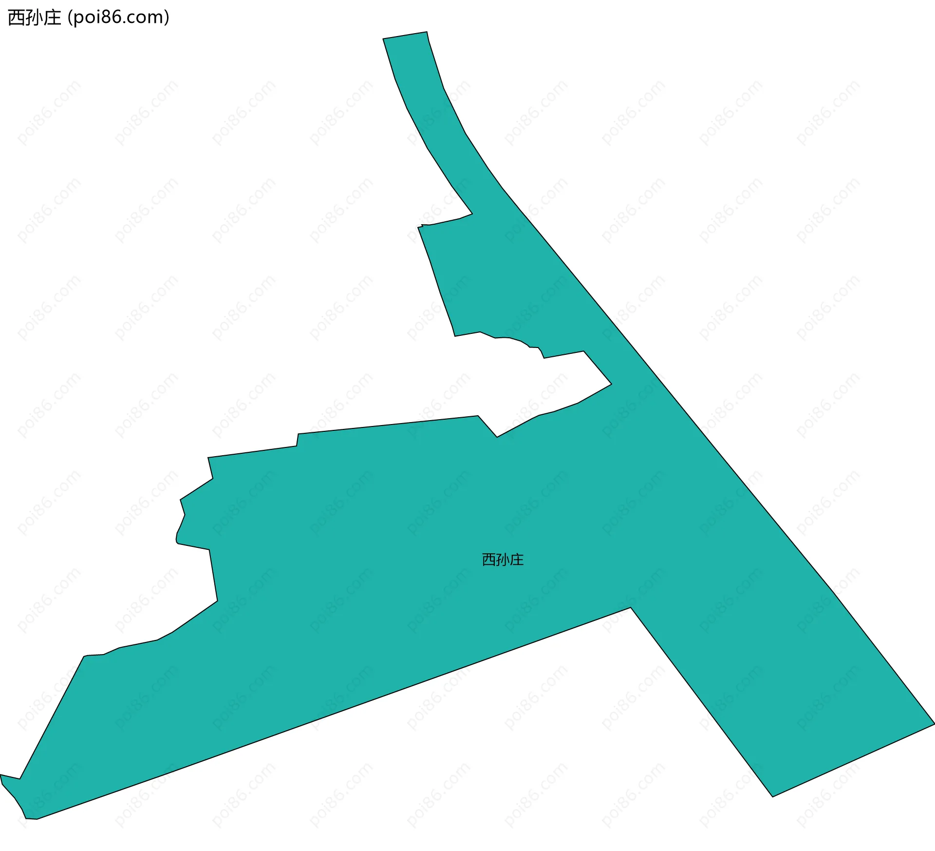 西孙庄边界地图