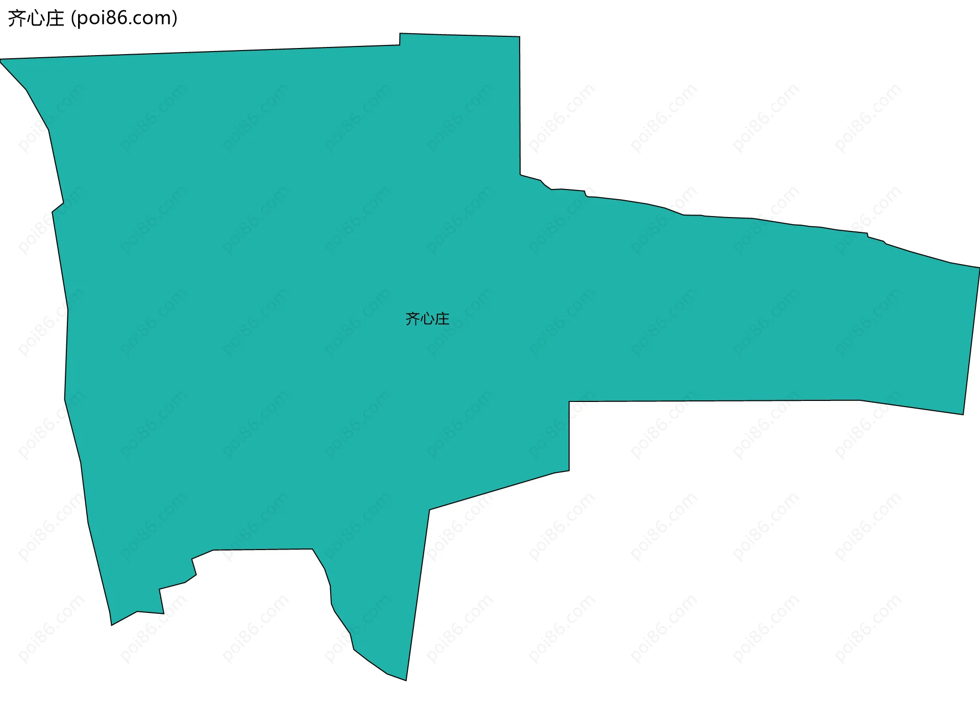 齐心庄边界地图