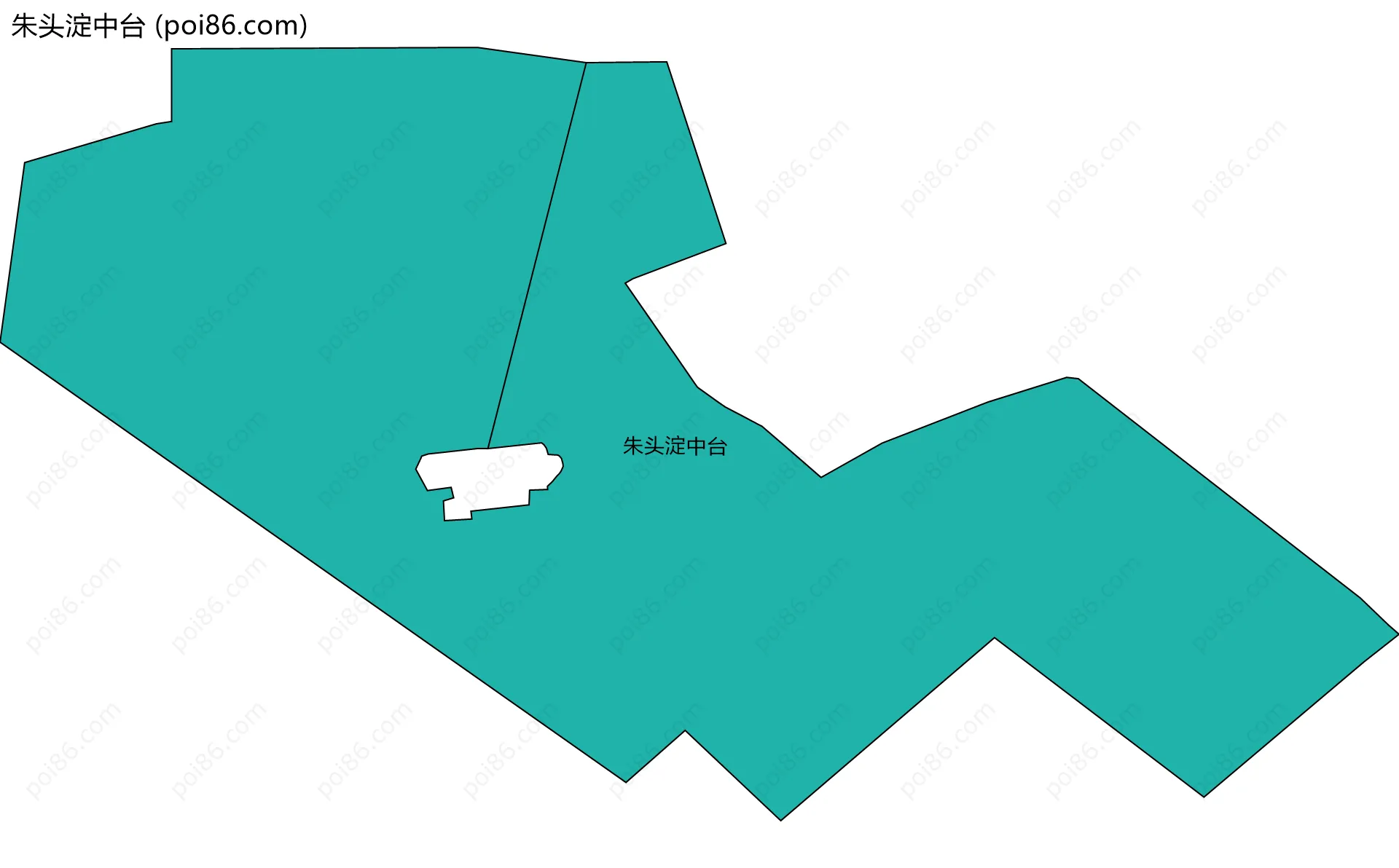 朱头淀中台边界地图
