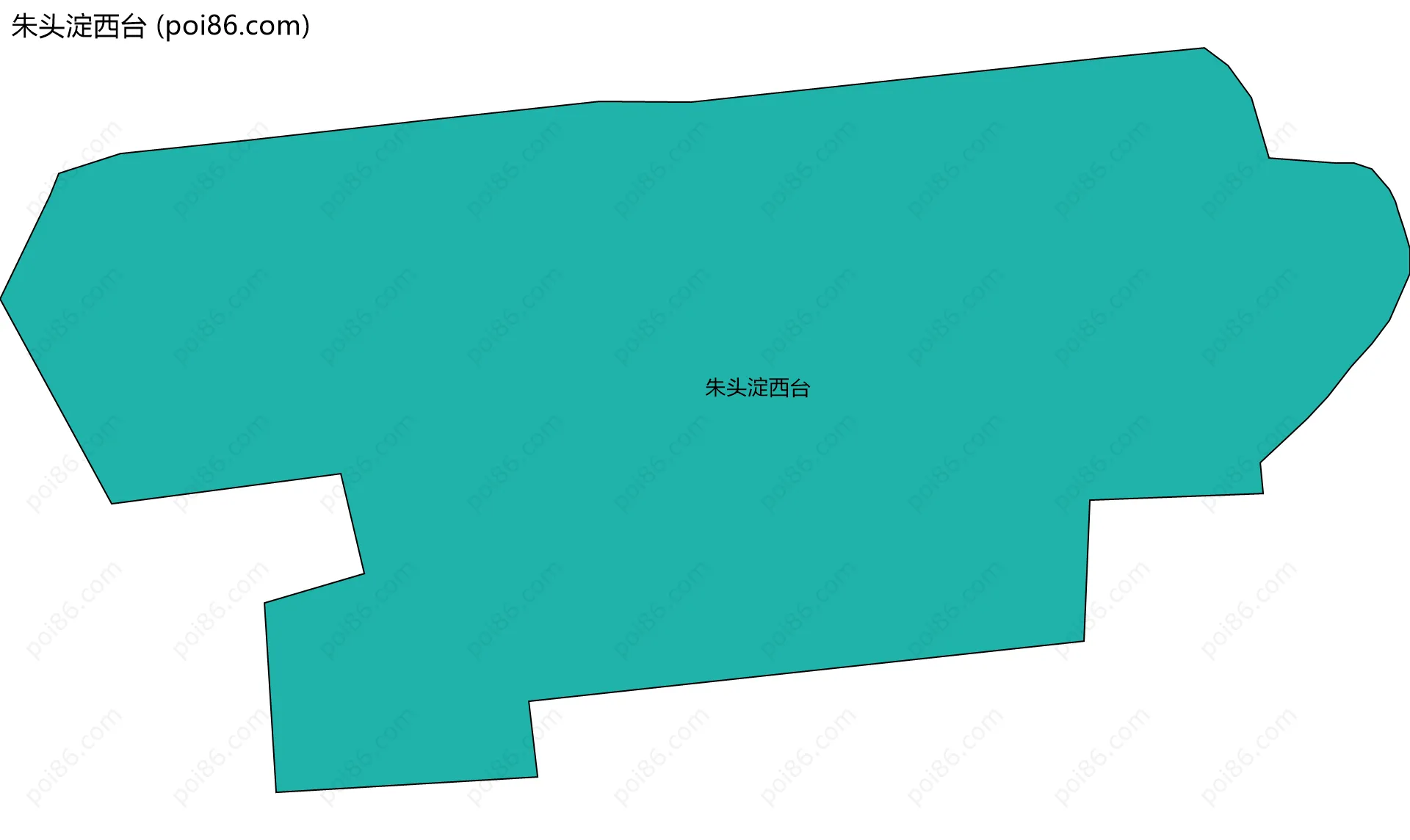 朱头淀西台边界地图