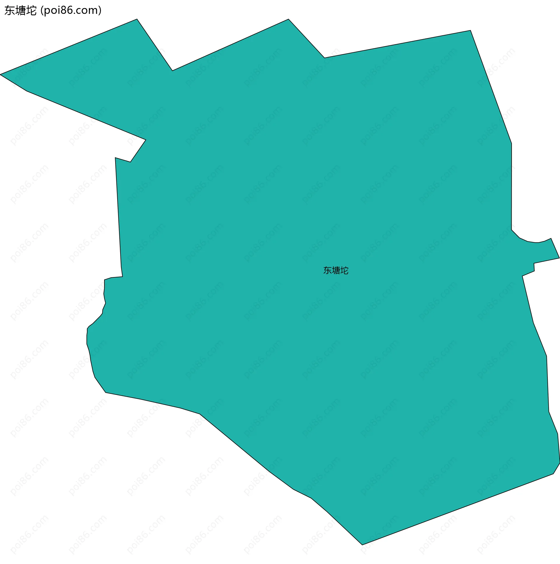 东塘坨边界地图