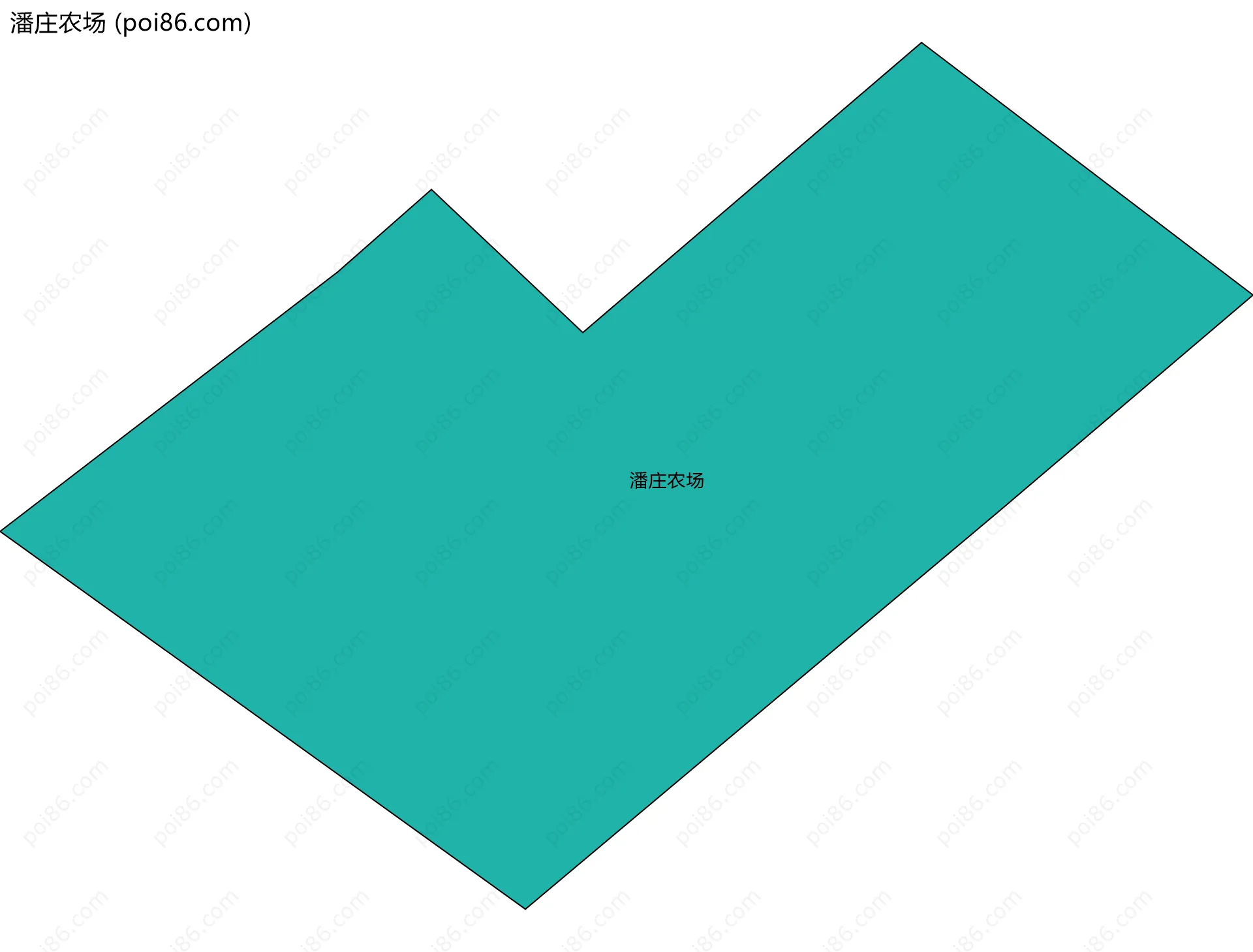 潘庄农场边界地图