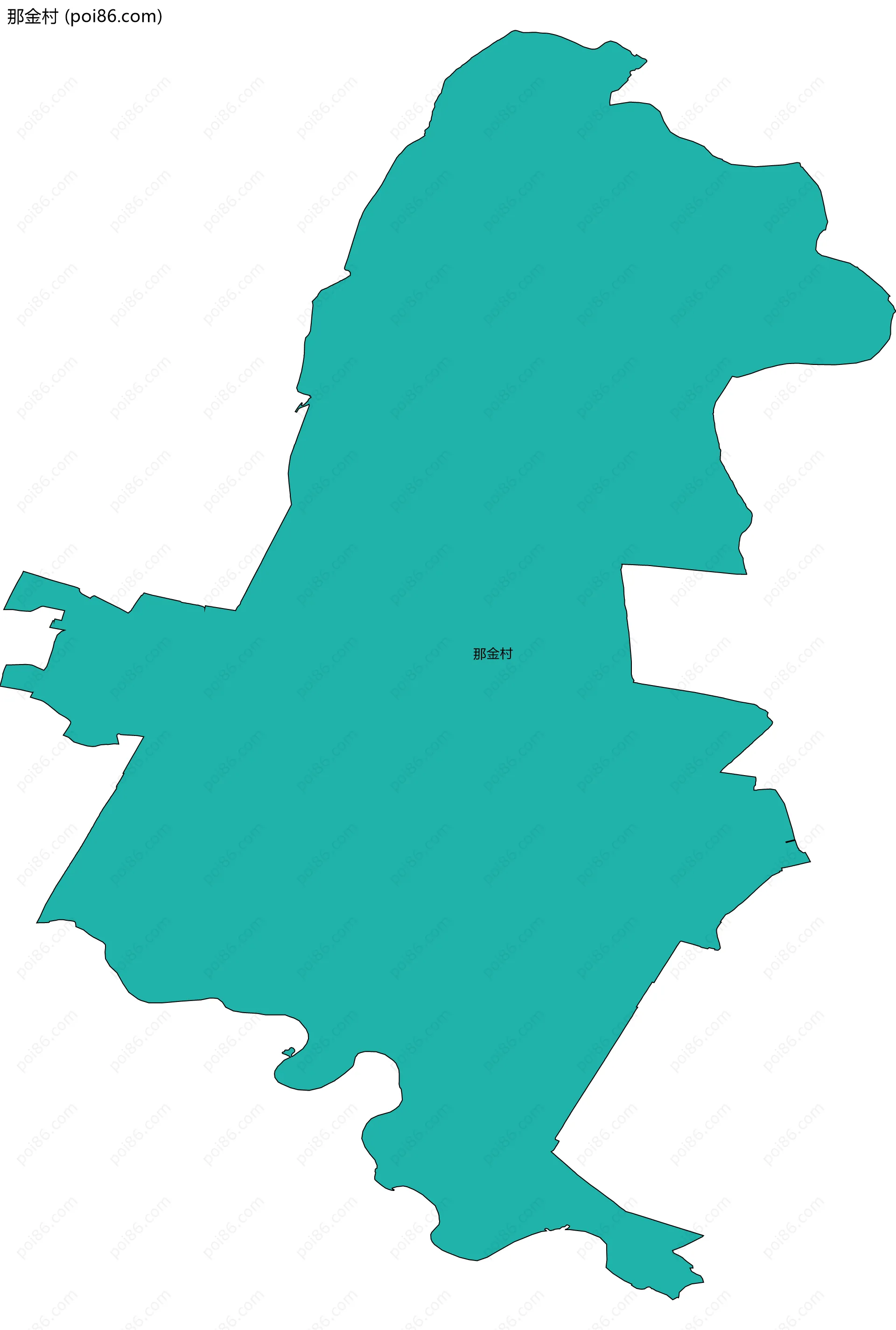 那金村边界地图